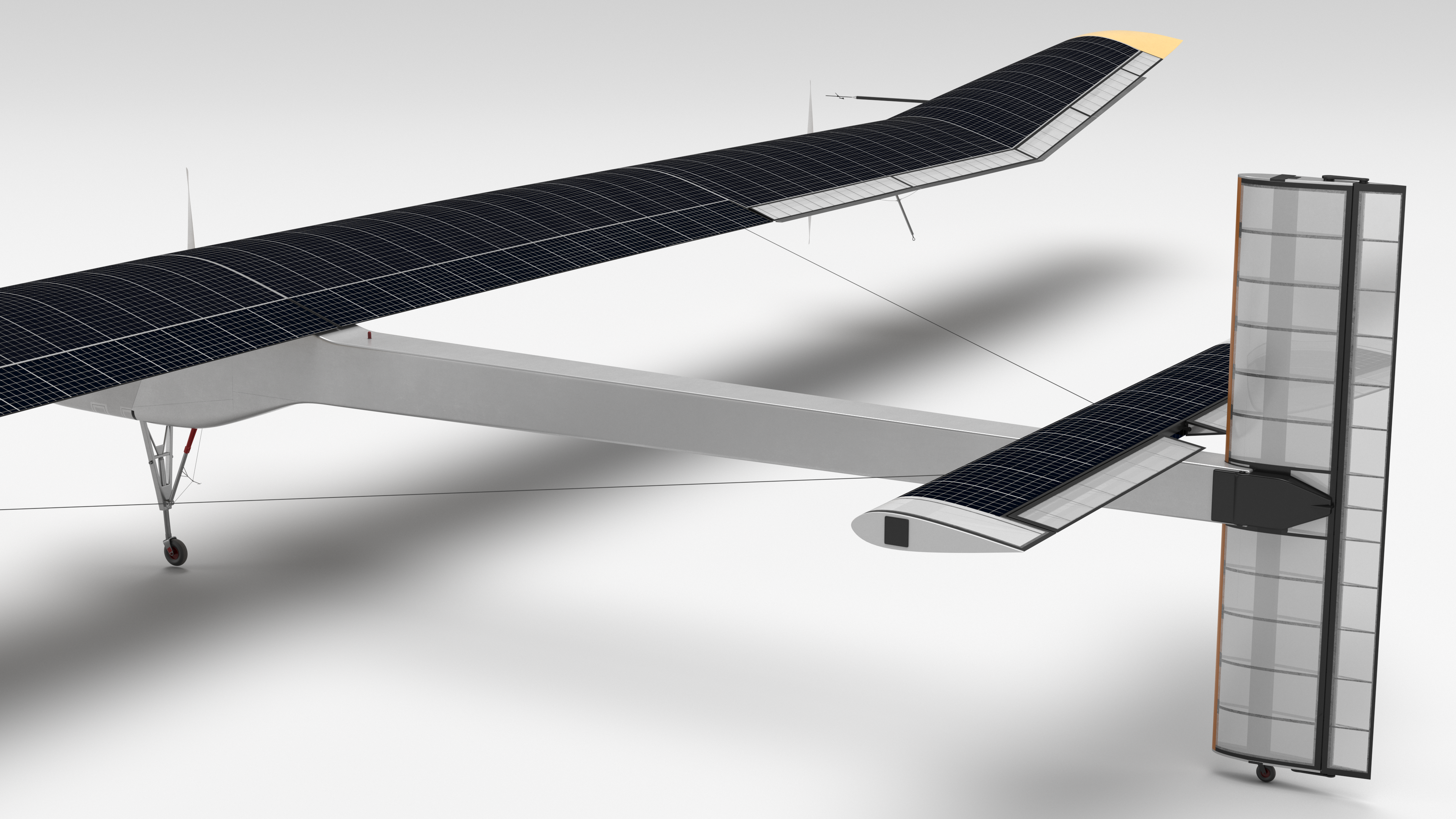 Solar Powered Electric Plane with Simple Interior, view 7