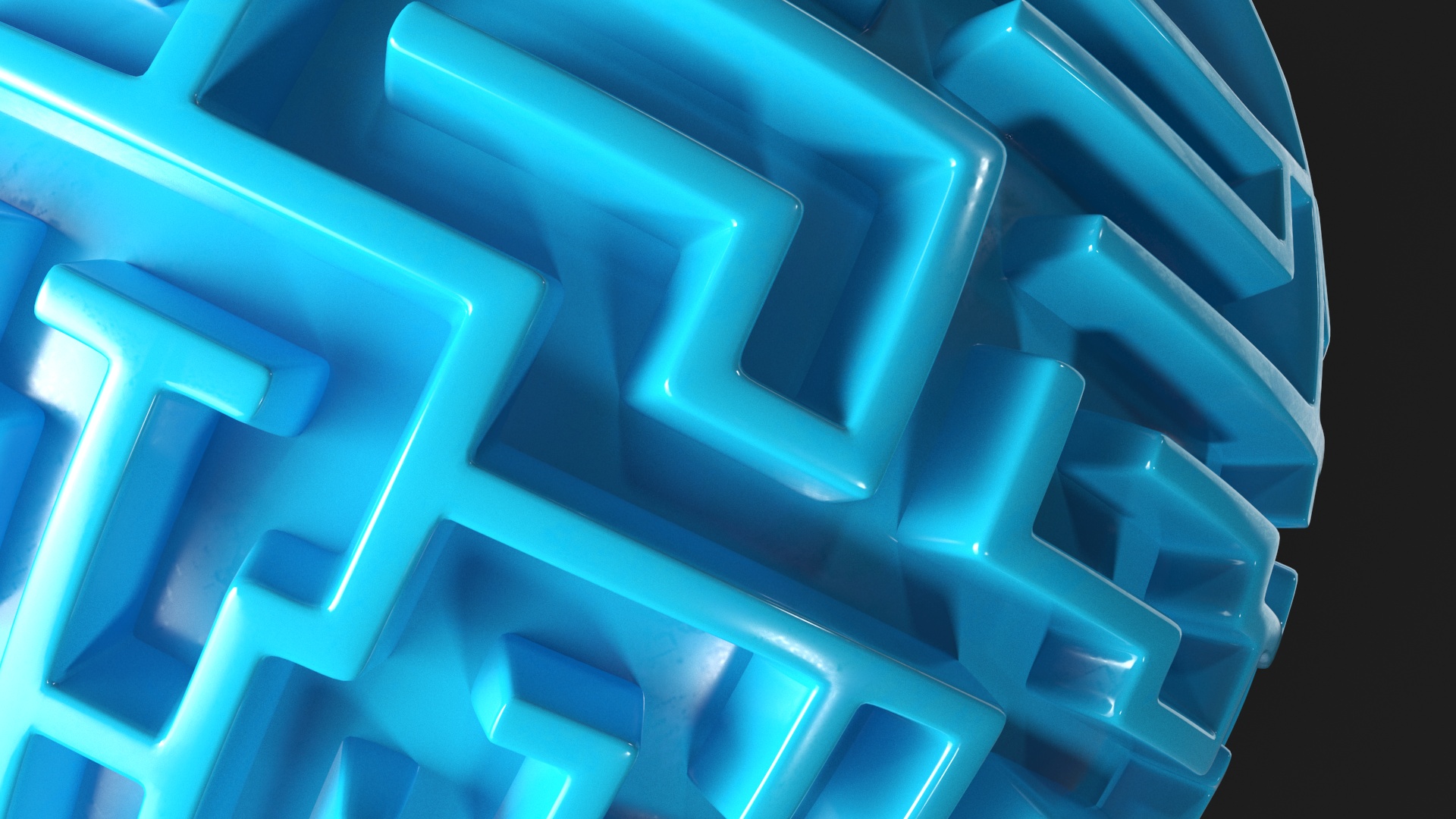 3D Spherical Maze Puzzle