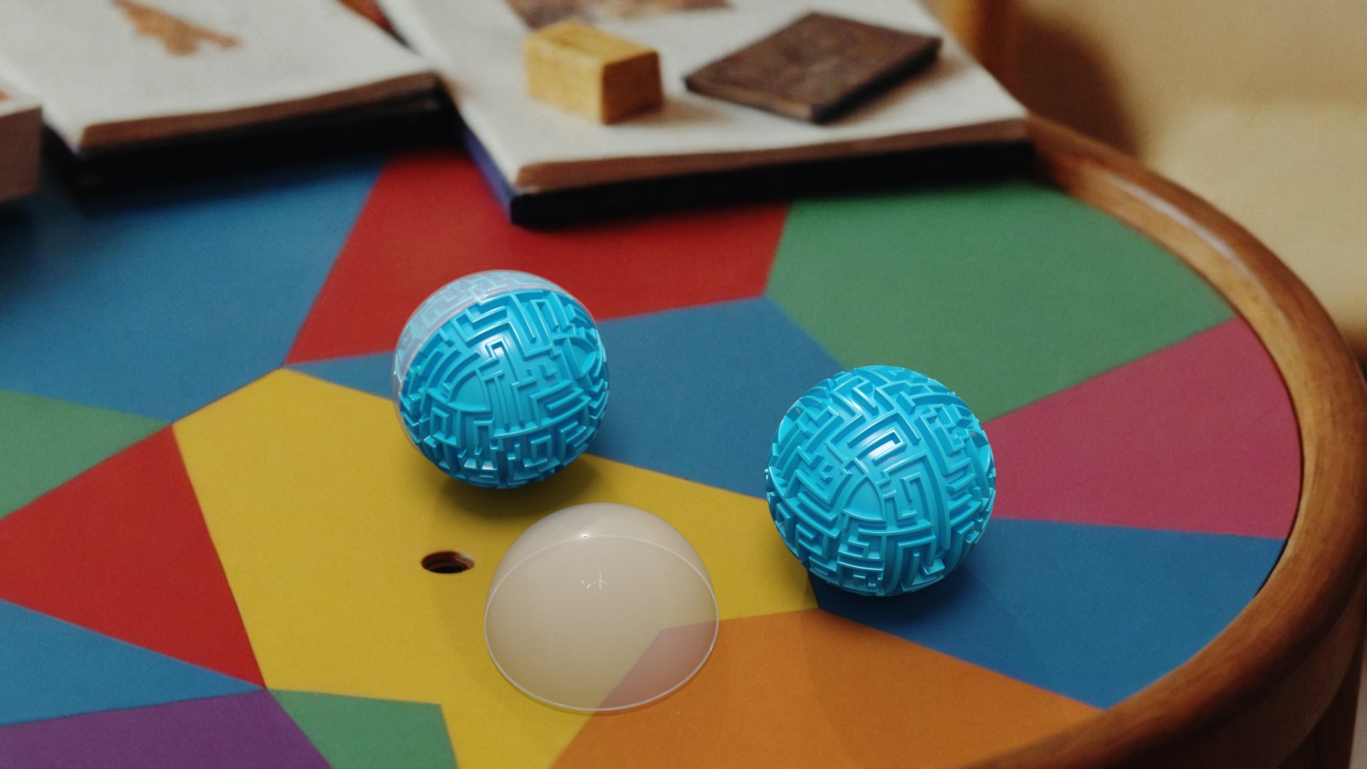3D Spherical Maze Puzzle