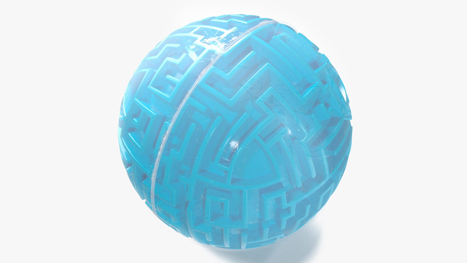 3D Spherical Maze Puzzle