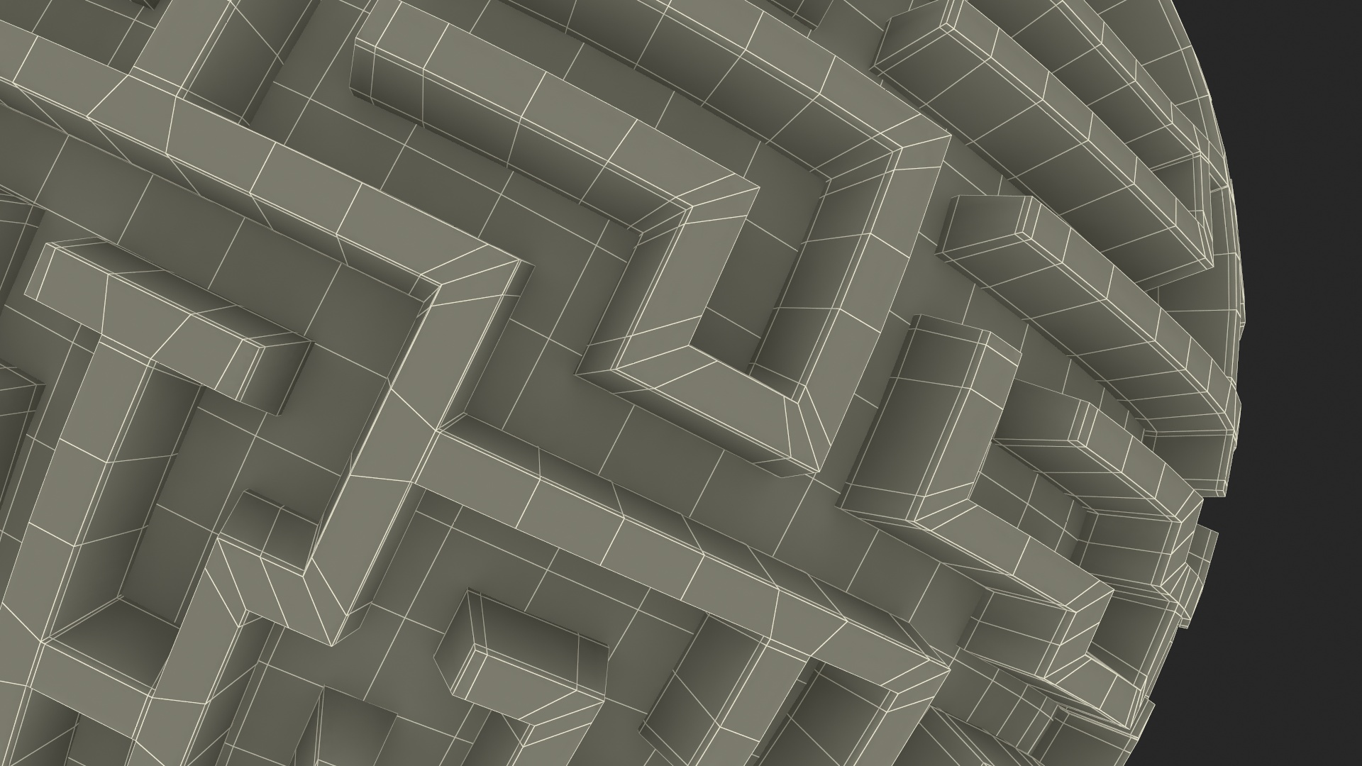 3D Spherical Maze Puzzle