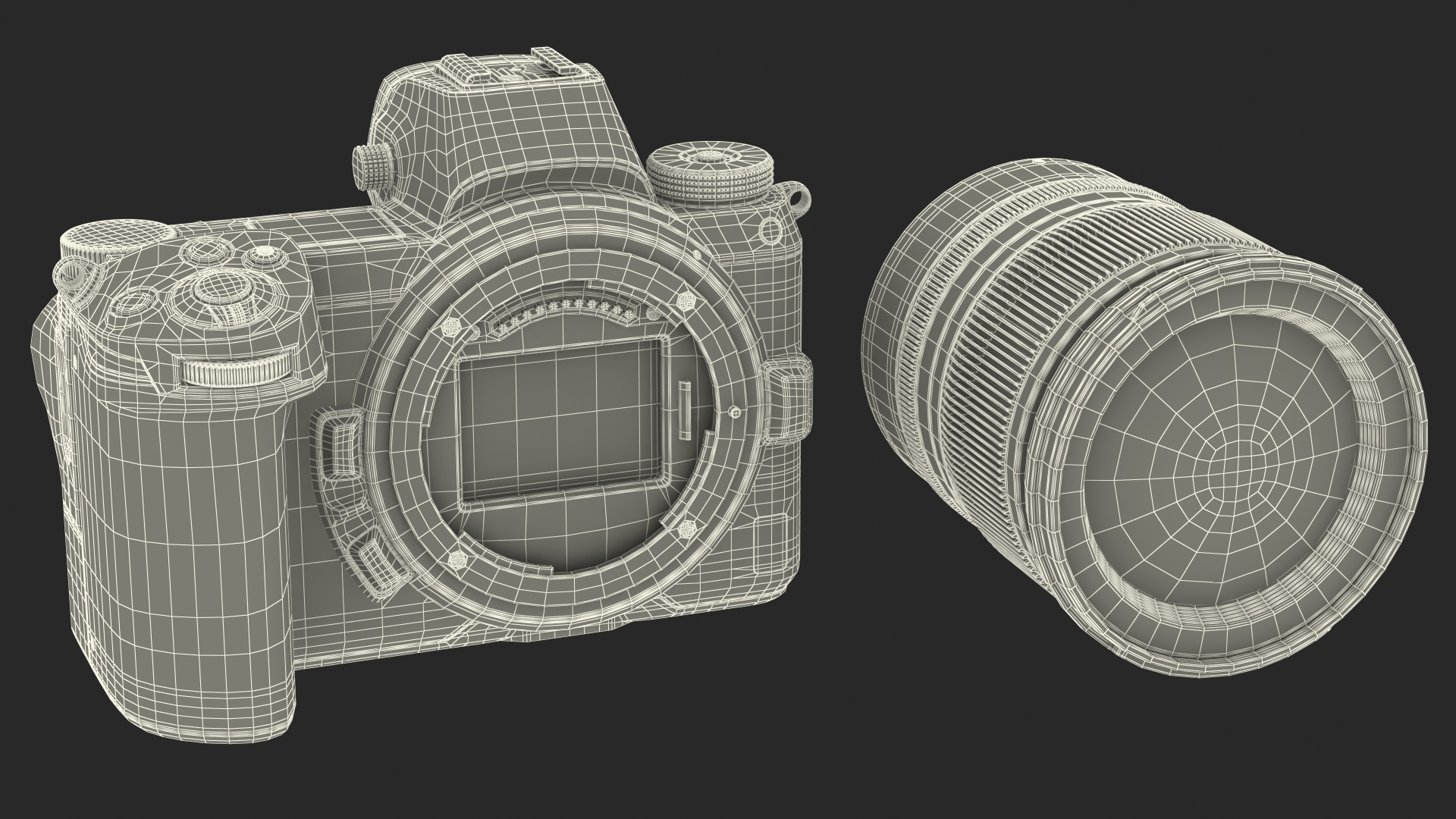 3D Mirrorless Digital Camera with 24 70mm Lens Generic