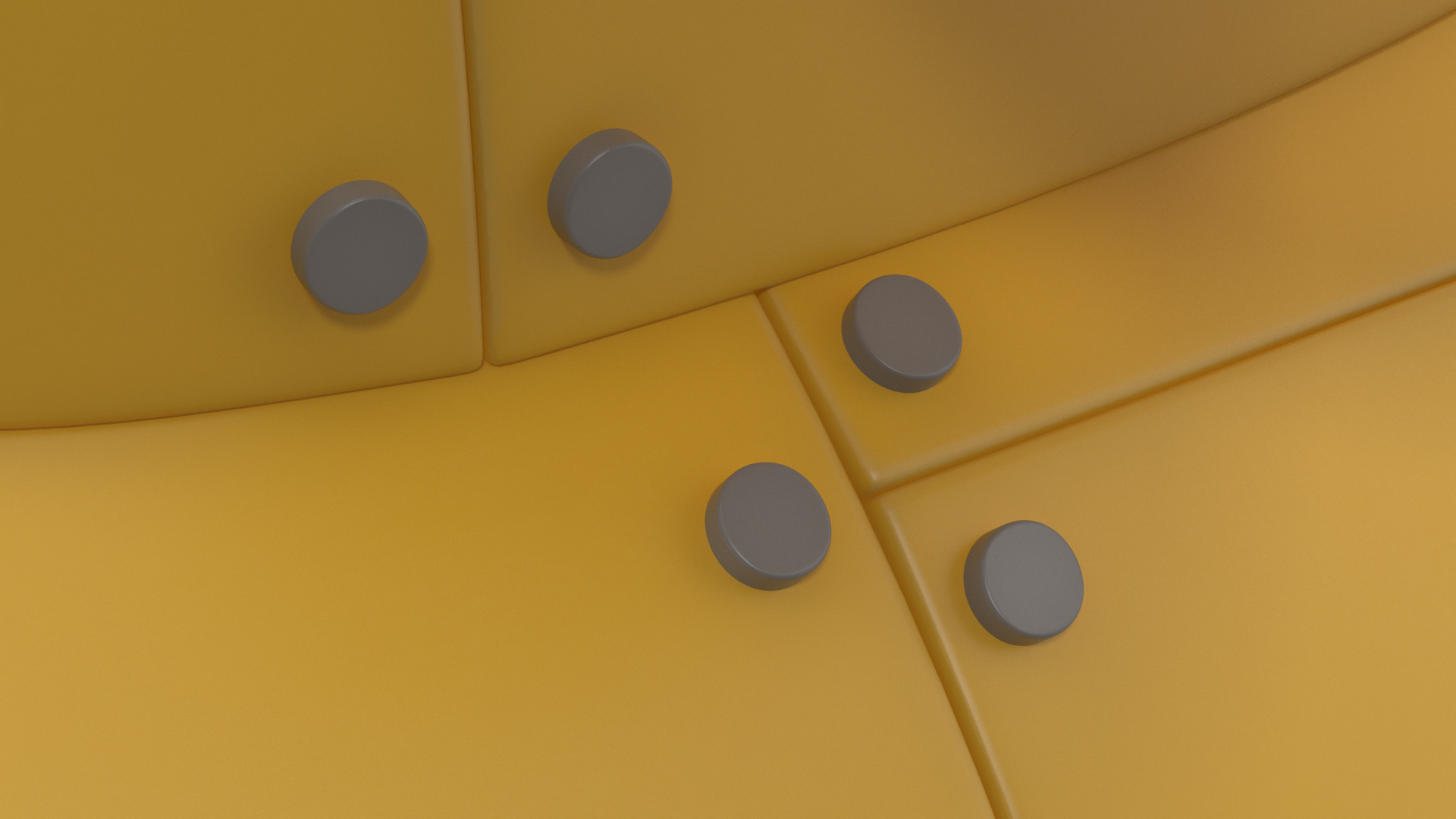 Cartoon Submarine Yellow 3D model