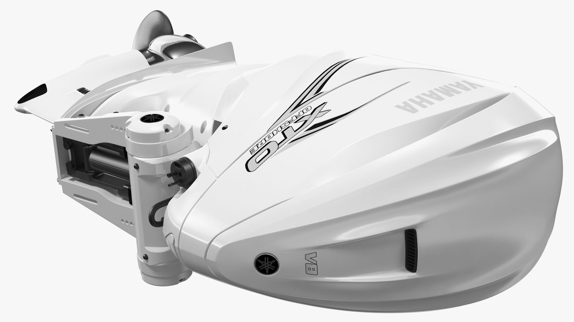 Yamaha F425A 4-Stroke Outboard Motor White 3D
