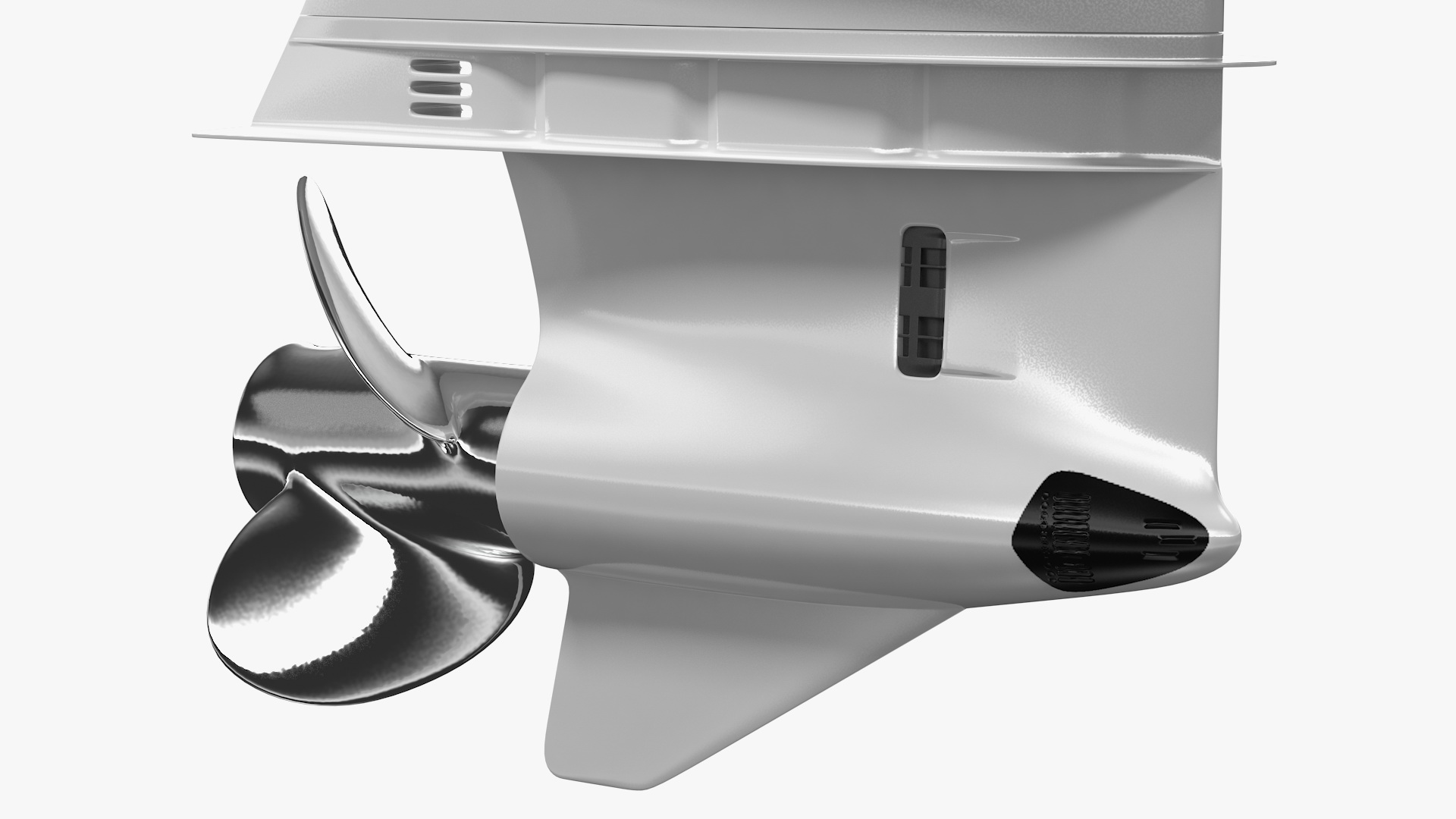 Yamaha F425A 4-Stroke Outboard Motor White 3D