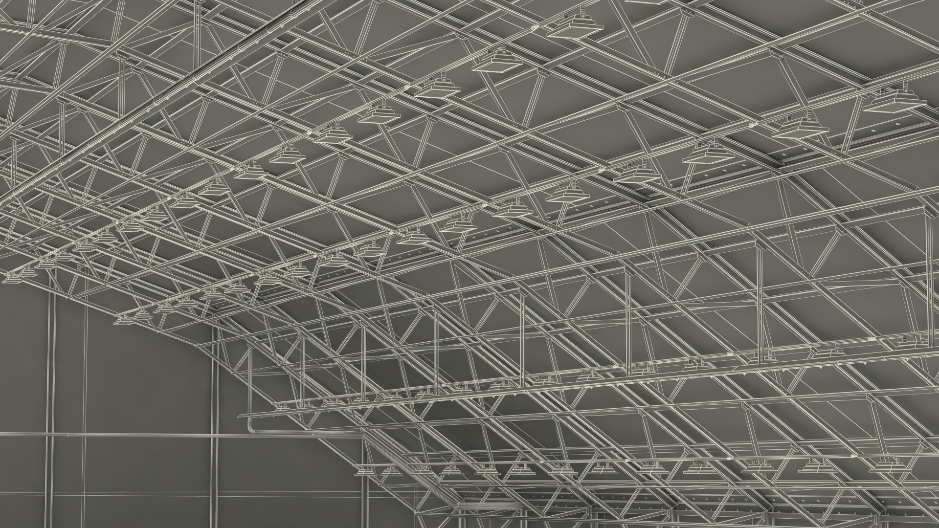 Business Jet Bombardier Challenger 604 In Aircraft Hangar Rigged 3D model
