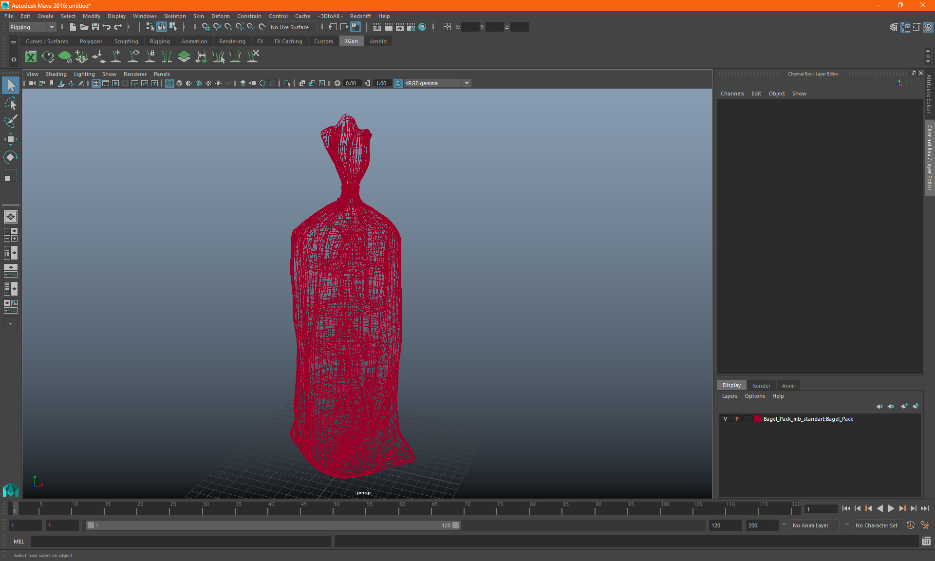 3D model Bagel Pack