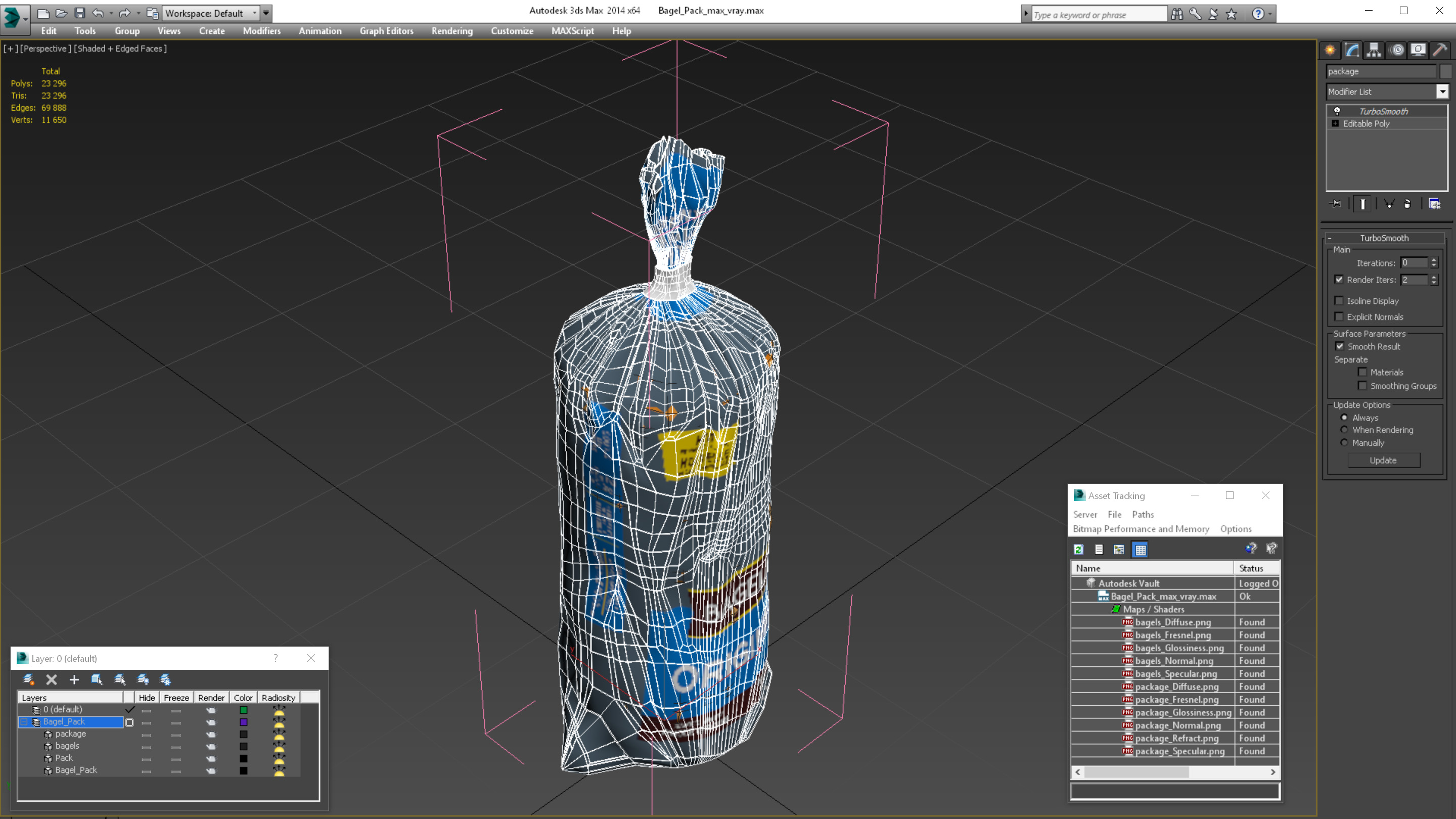 3D model Bagel Pack