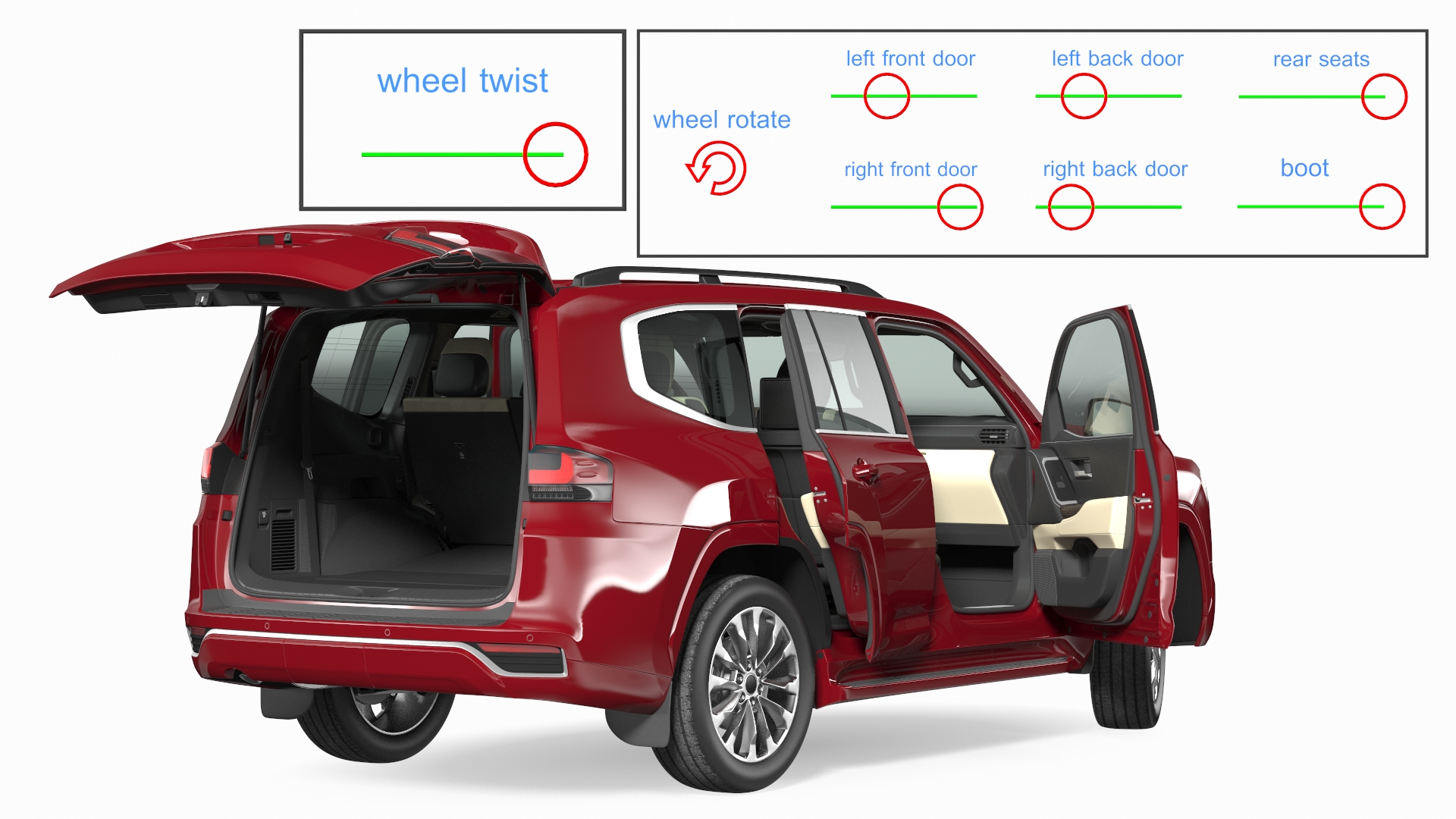 3D model Full Size SUV 2022 Rigged