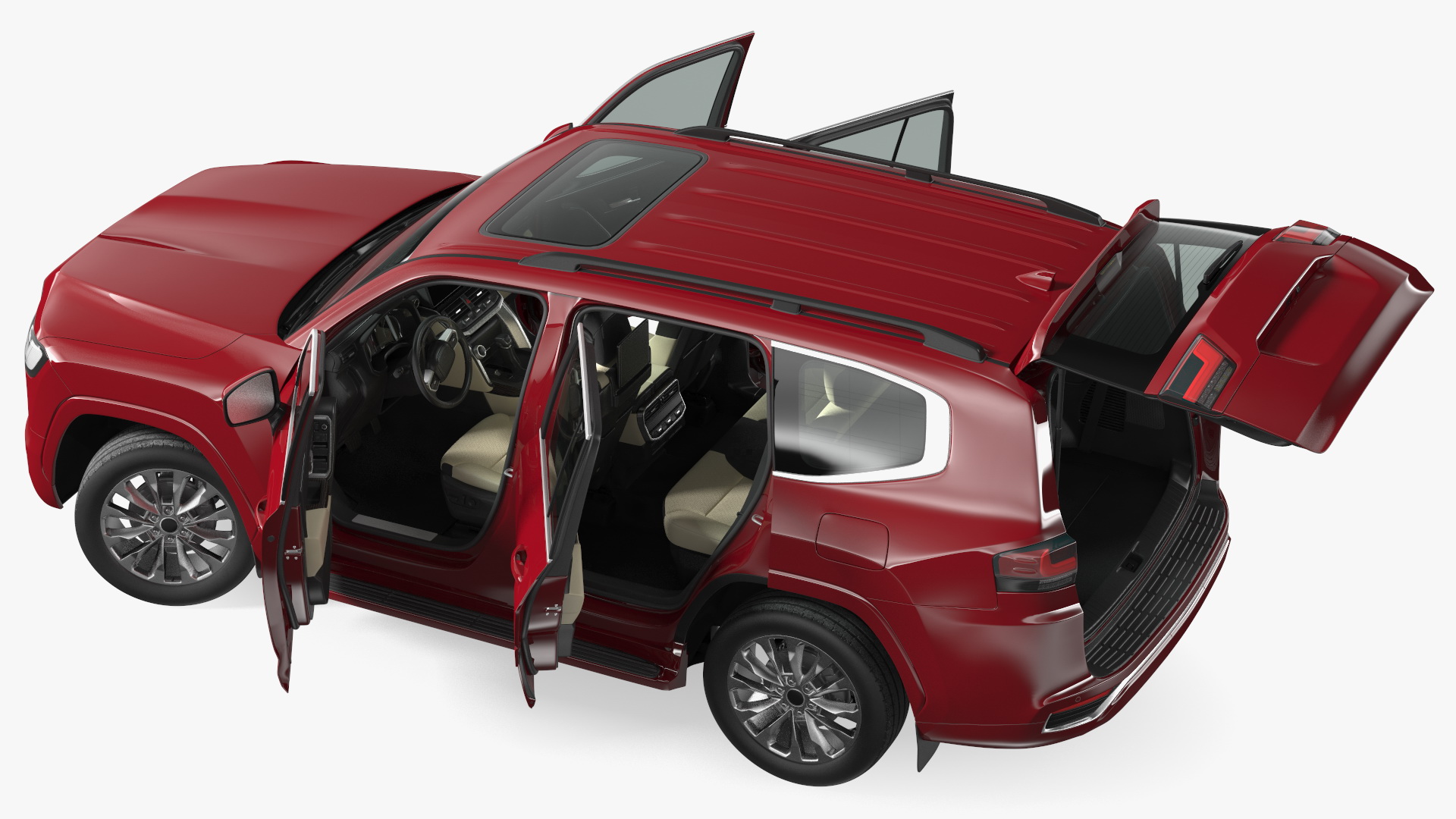 3D model Full Size SUV 2022 Rigged
