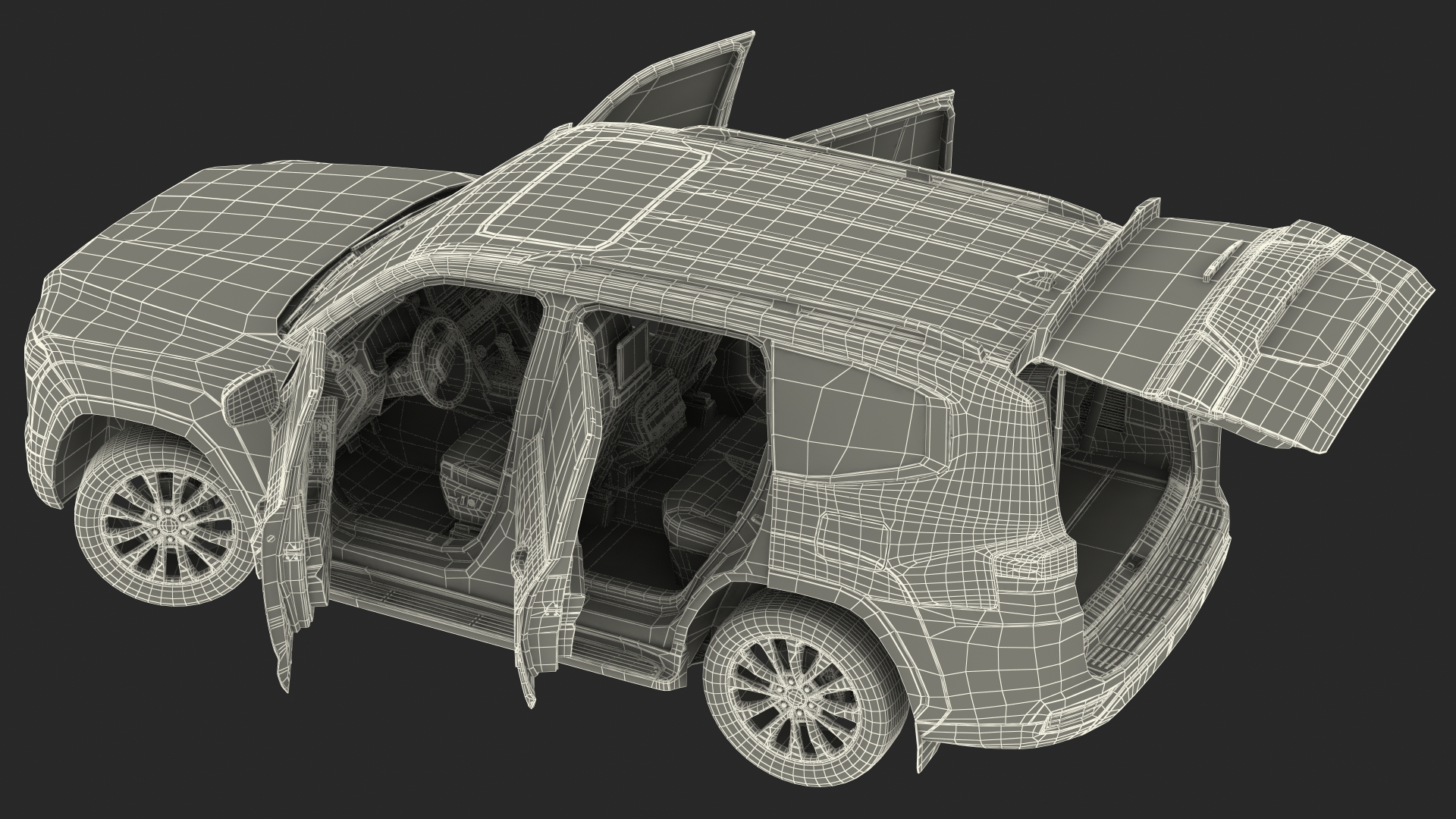 3D model Full Size SUV 2022 Rigged