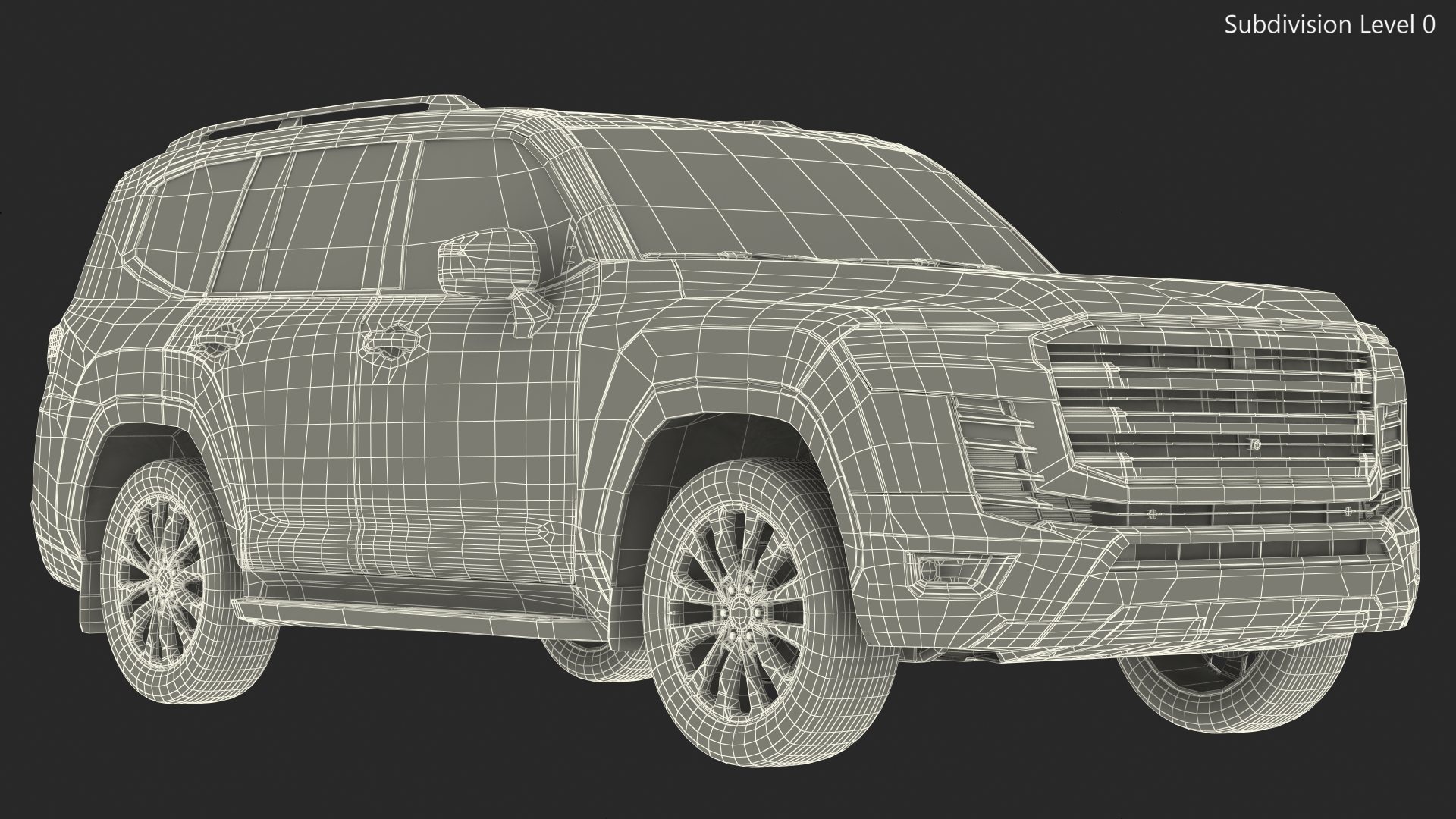 3D model Full Size SUV 2022 Rigged