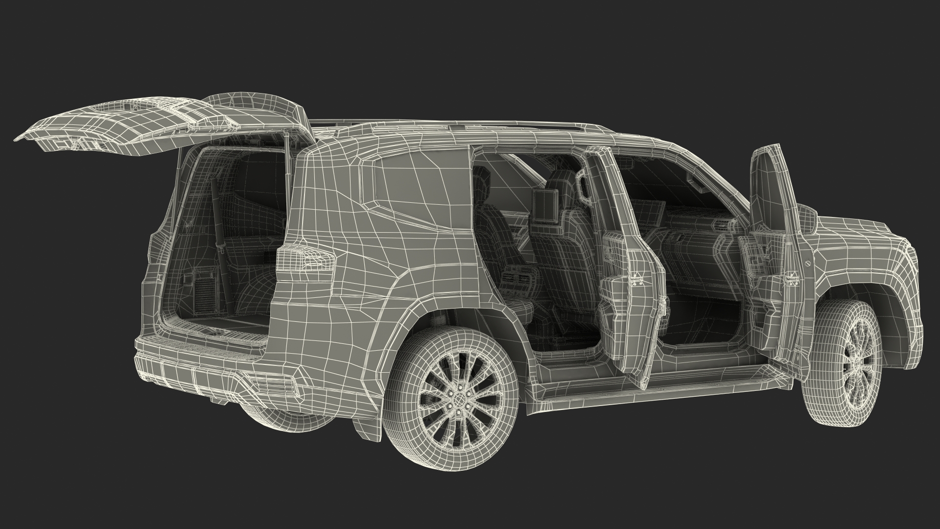 3D model Full Size SUV 2022 Rigged