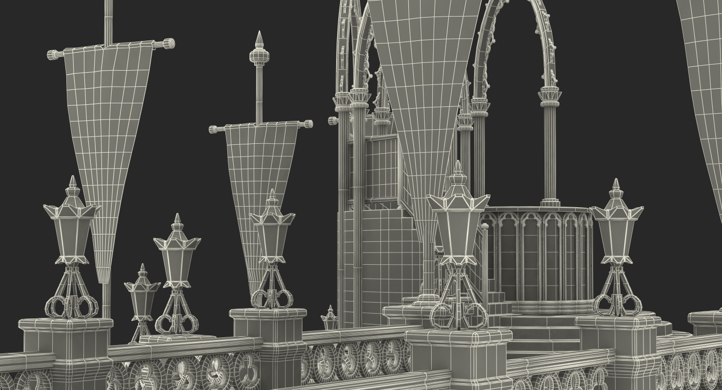 3D Castle Courtyard
