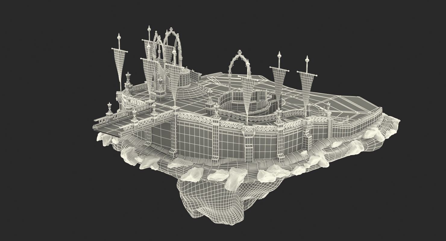 3D Castle Courtyard