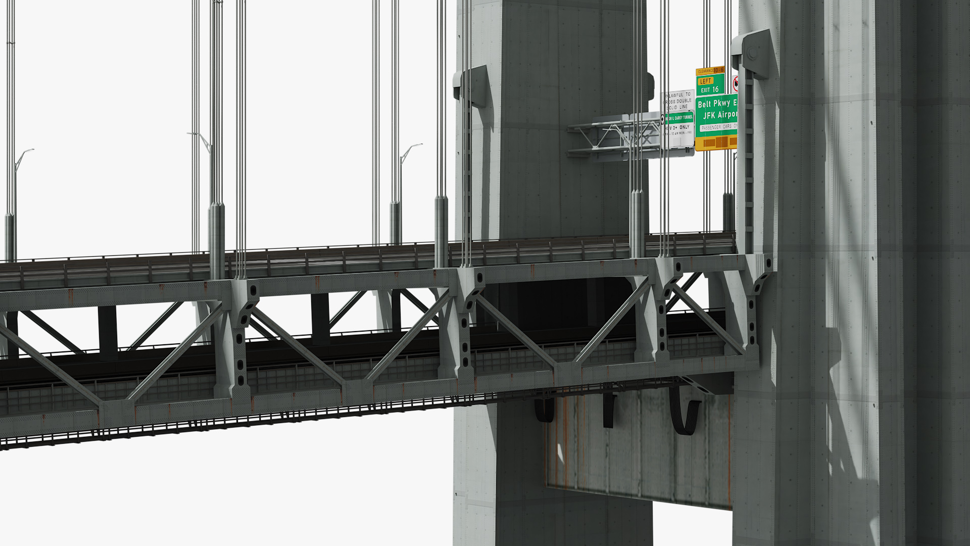 3D model Verrazzano Narrows Bridge