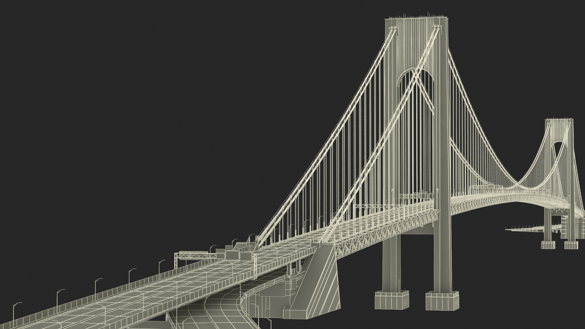 3D model Verrazzano Narrows Bridge