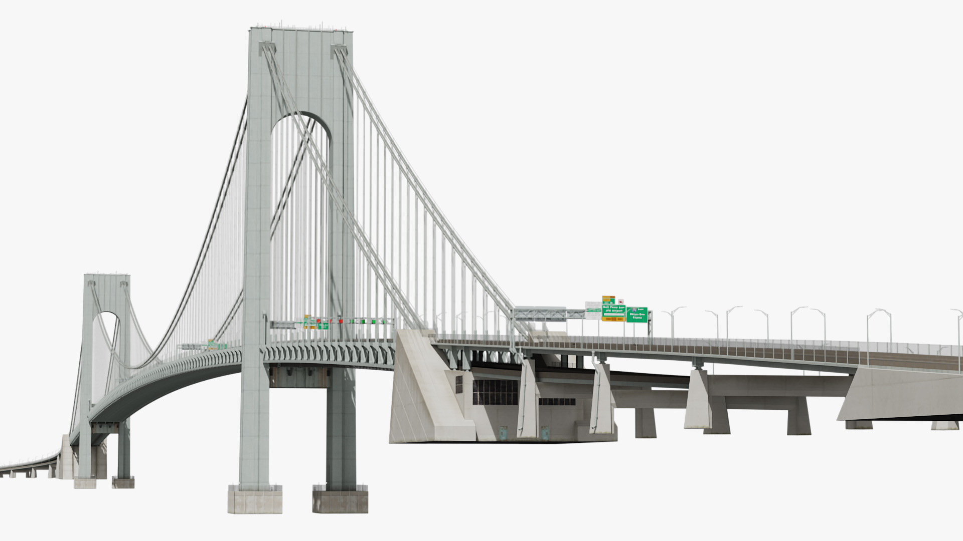 3D model Verrazzano Narrows Bridge
