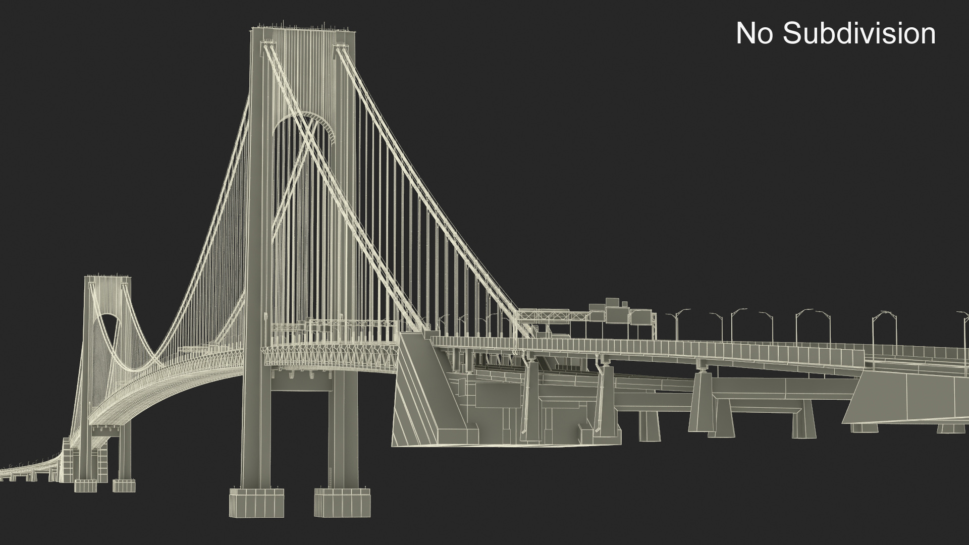 3D model Verrazzano Narrows Bridge