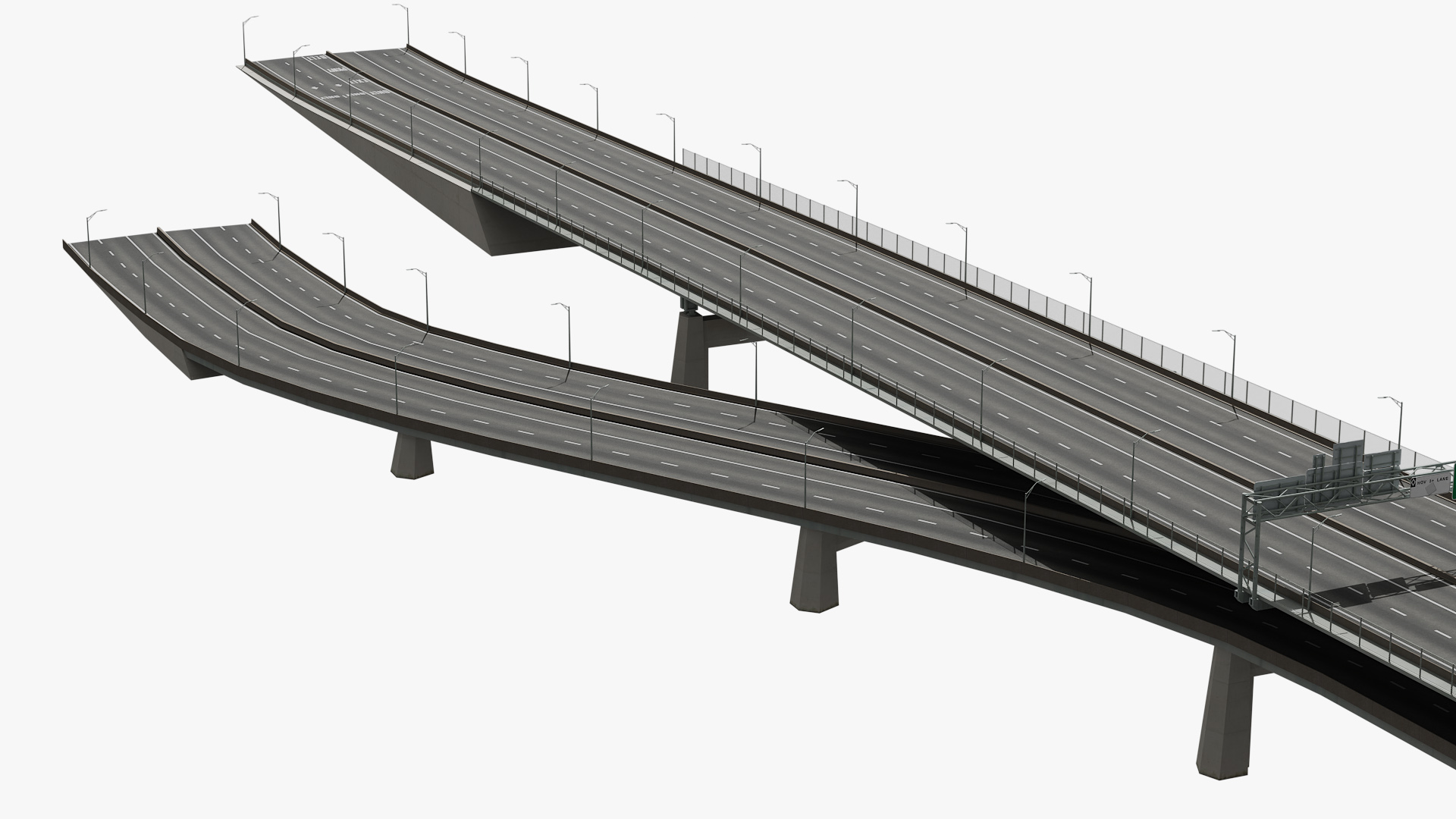3D model Verrazzano Narrows Bridge