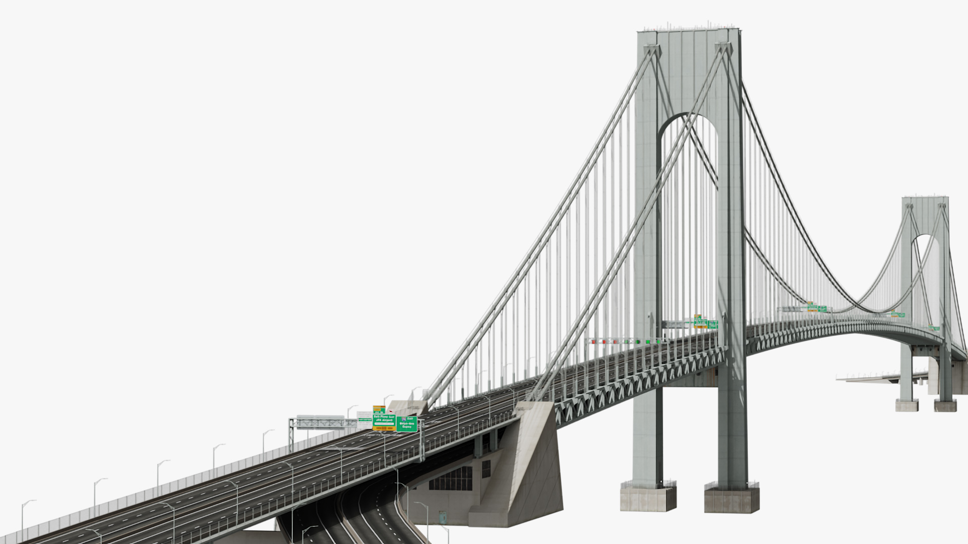 3D model Verrazzano Narrows Bridge