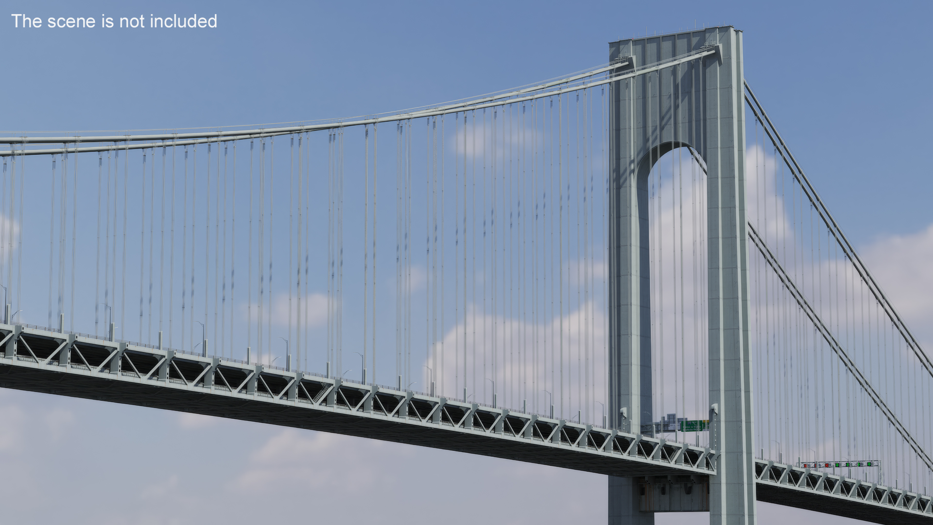 3D model Verrazzano Narrows Bridge