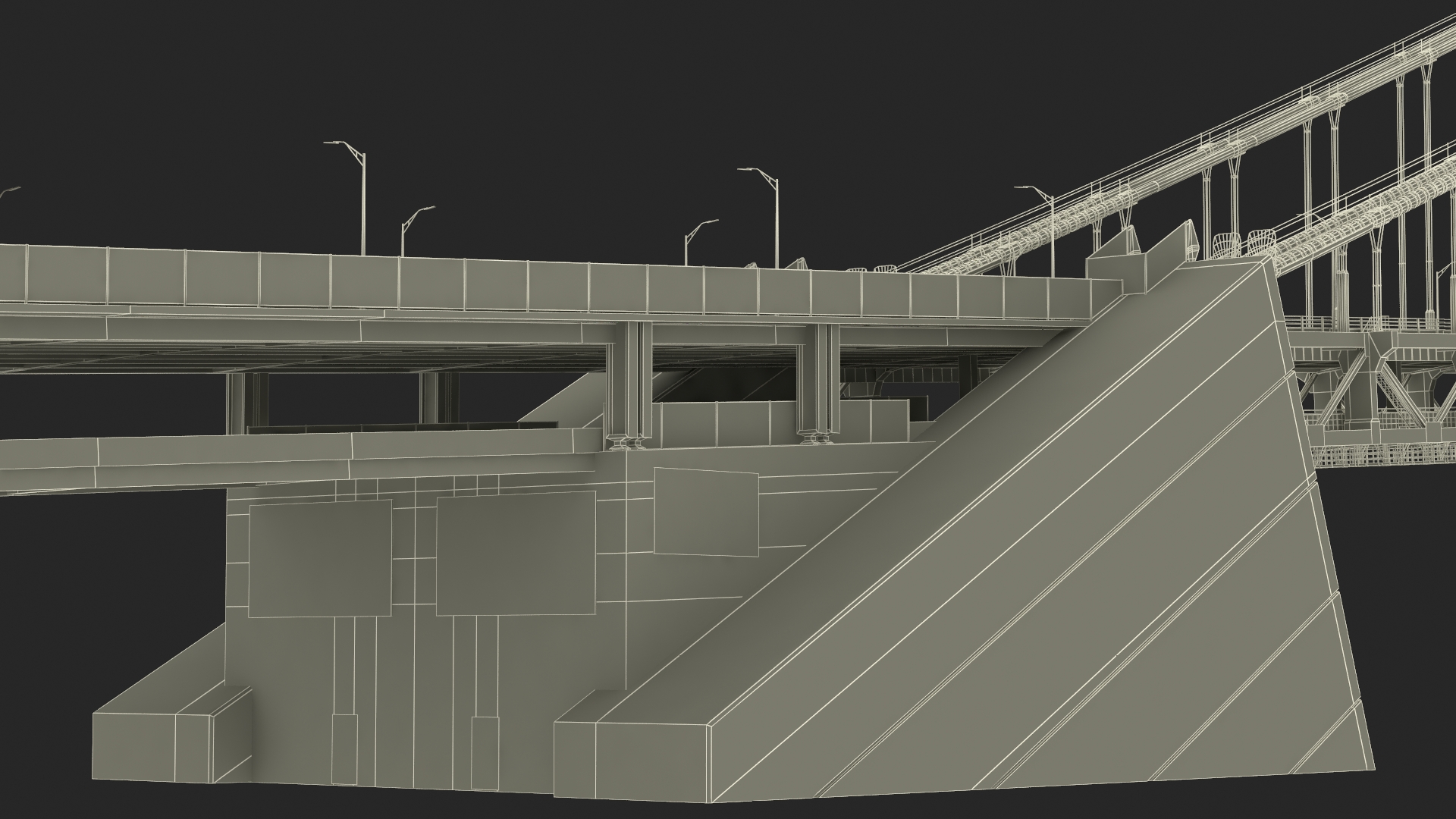 3D model Verrazzano Narrows Bridge