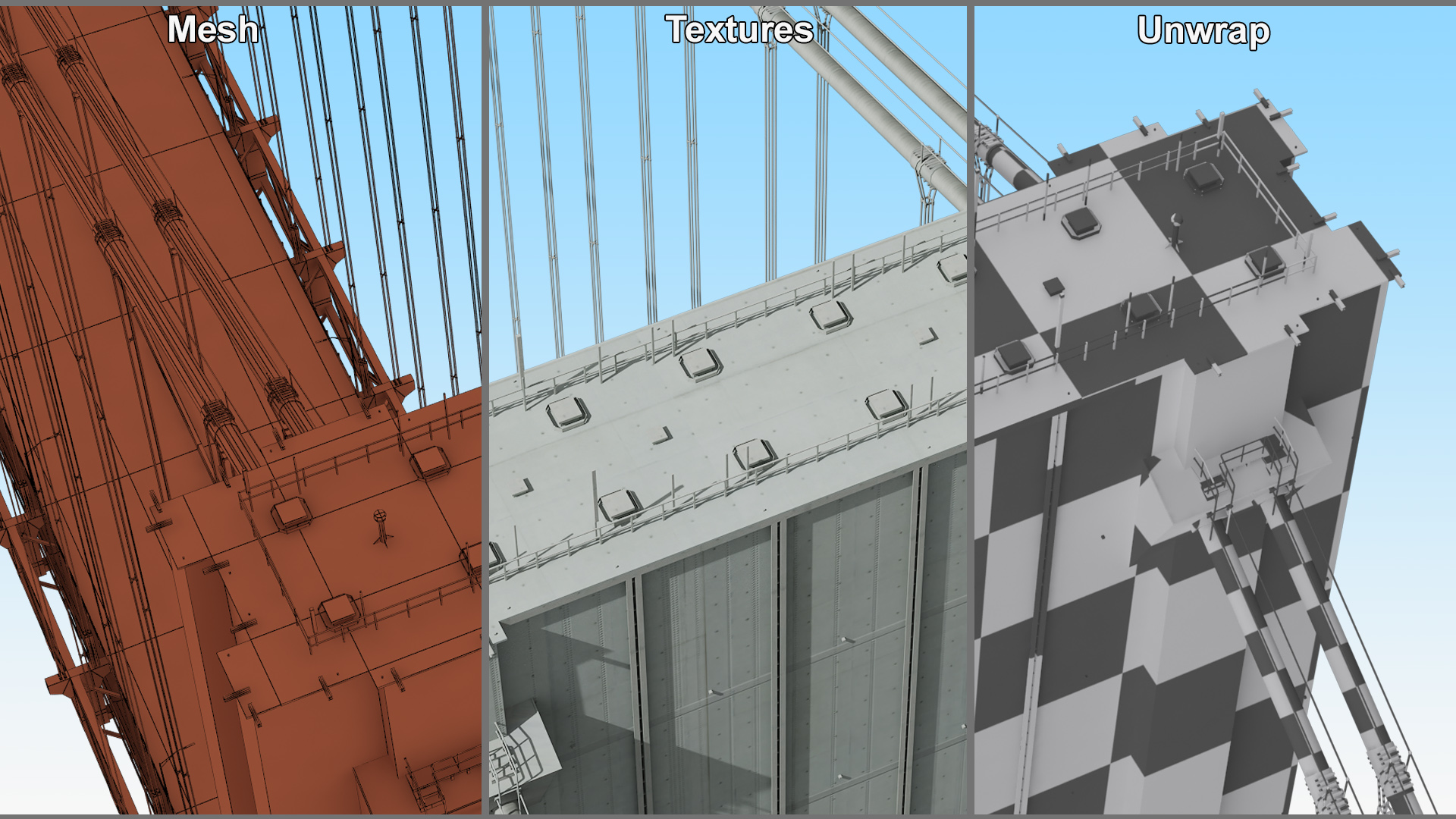 3D model Verrazzano Narrows Bridge