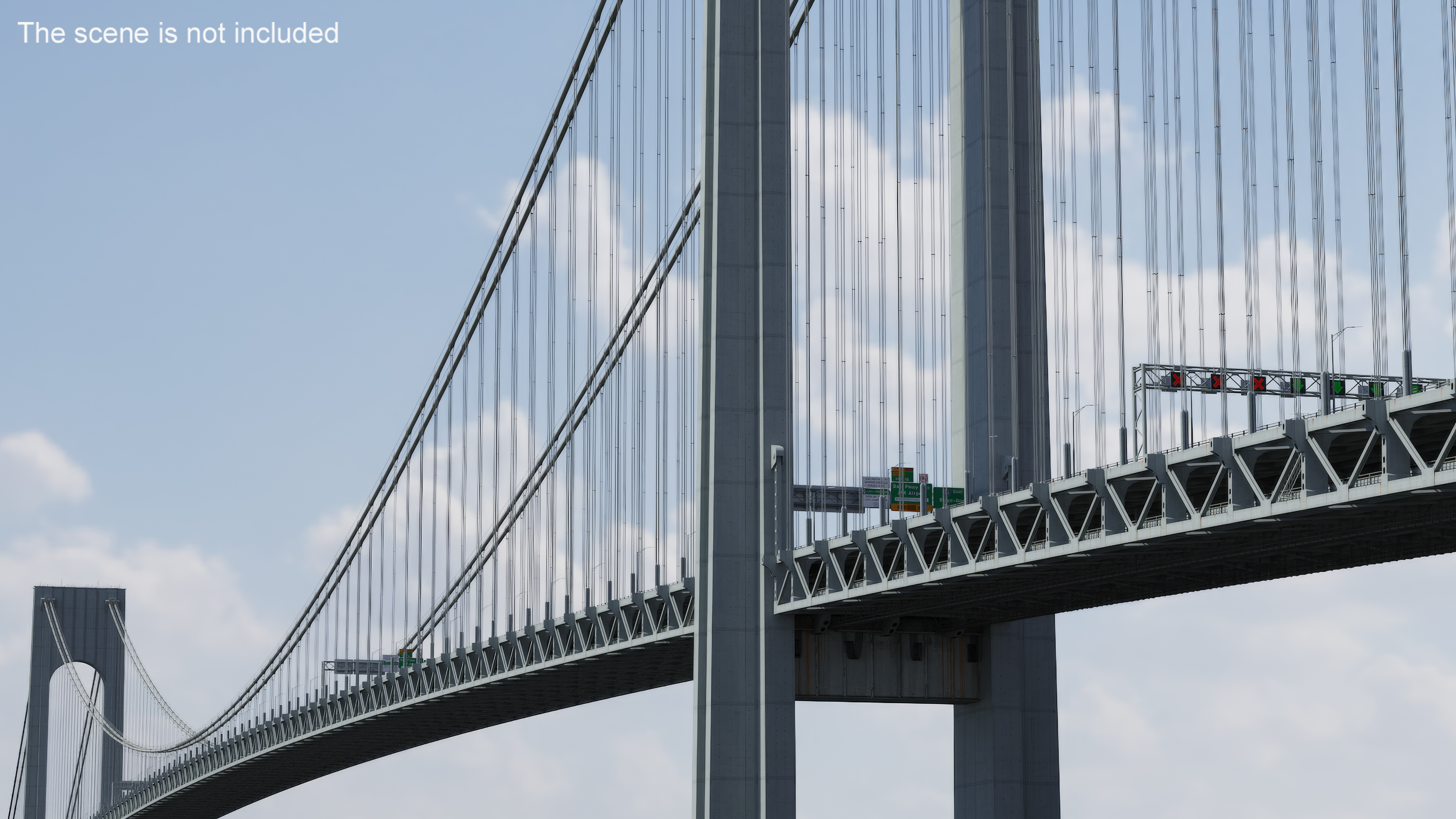 3D model Verrazzano Narrows Bridge