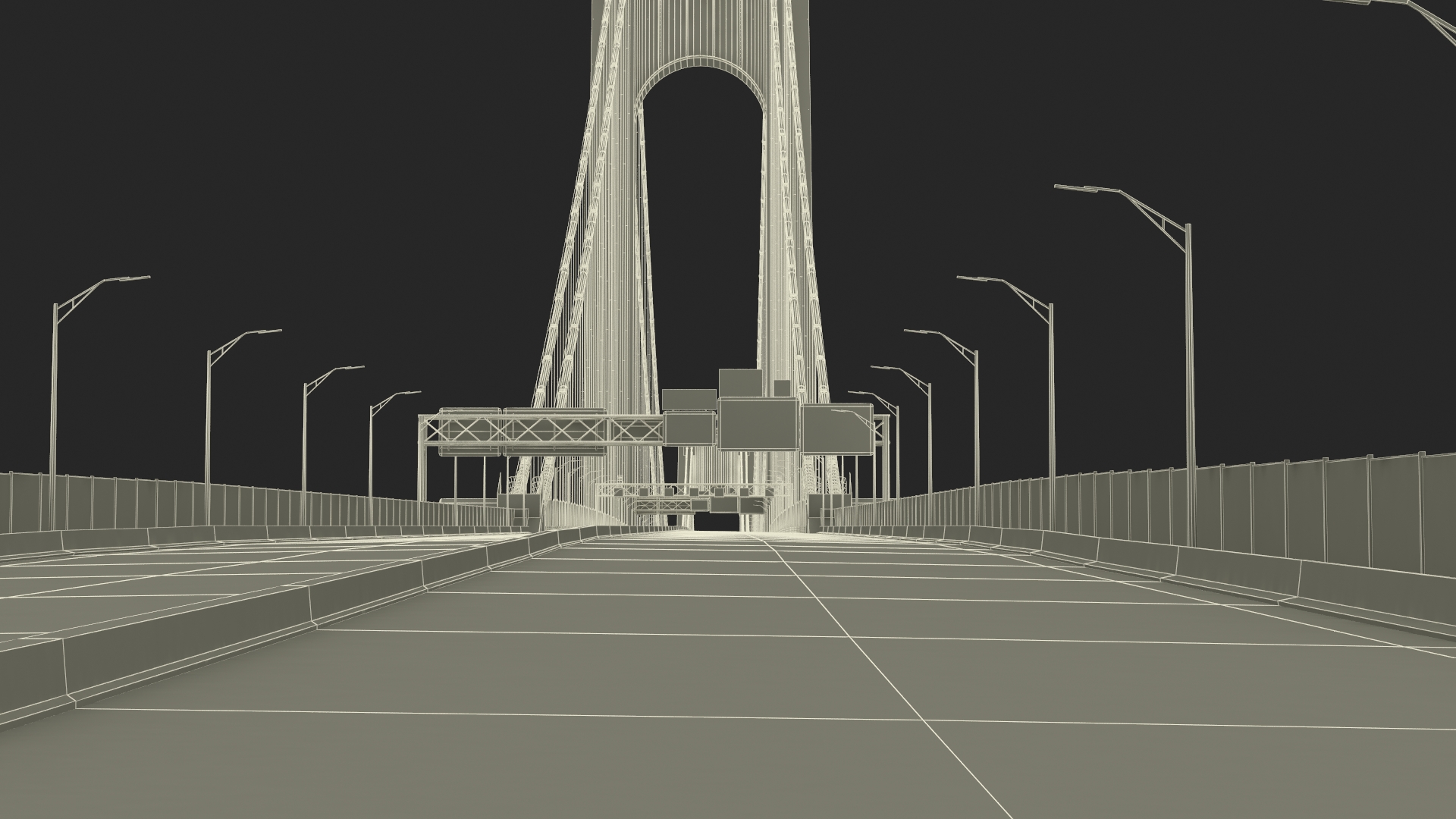 3D model Verrazzano Narrows Bridge