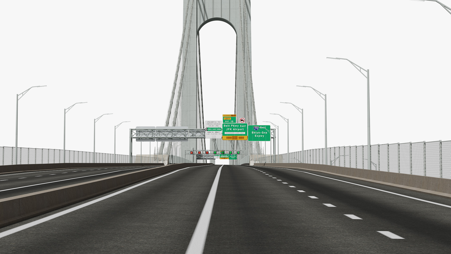 3D model Verrazzano Narrows Bridge