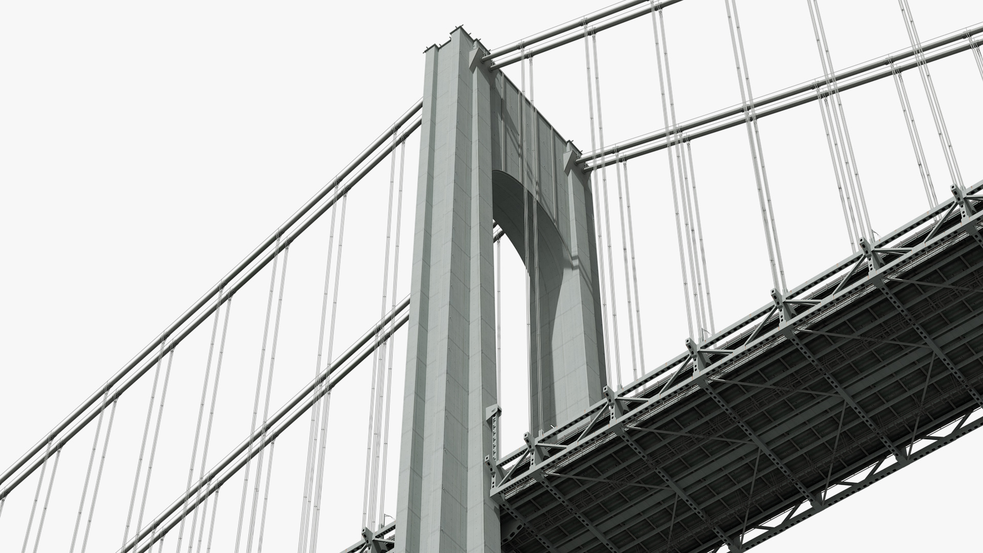 3D model Verrazzano Narrows Bridge