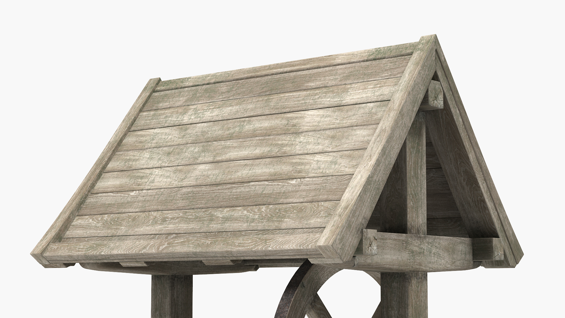 Wooden Water Well 3D