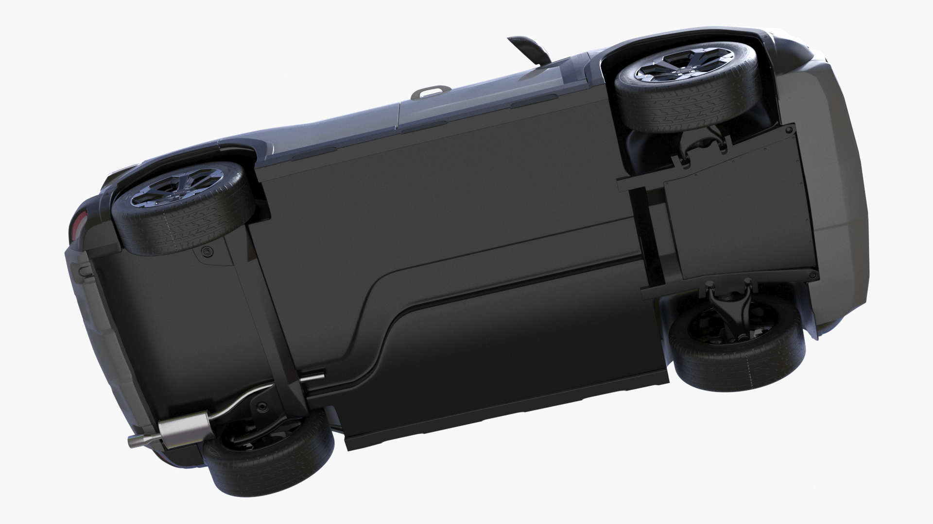 Dacia Duster 2024 Crossover Simplified White 3D model