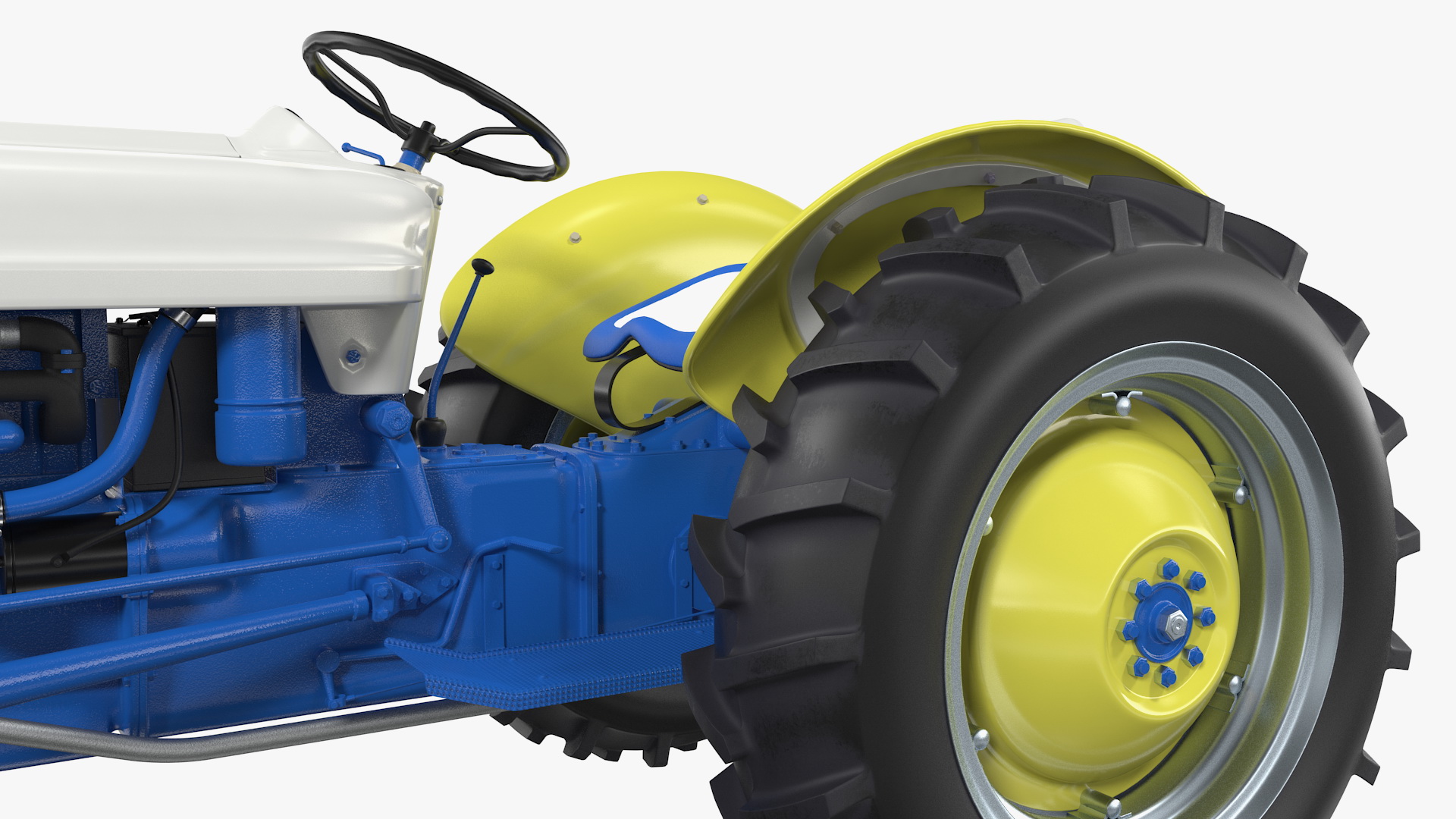 Restored Vintage Tractor Generic 3D