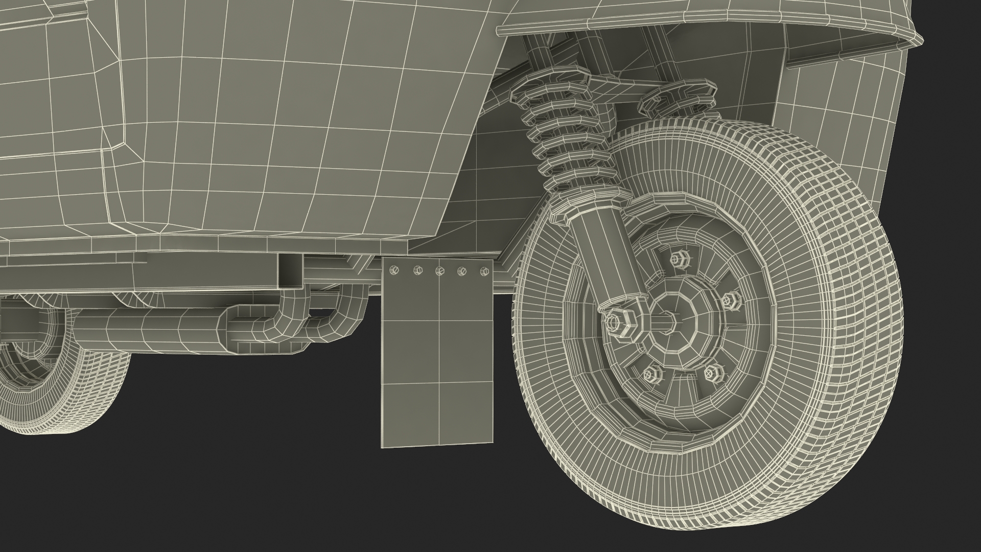 3D model Three Wheel Cargo Tuk-Tuk with Open Body