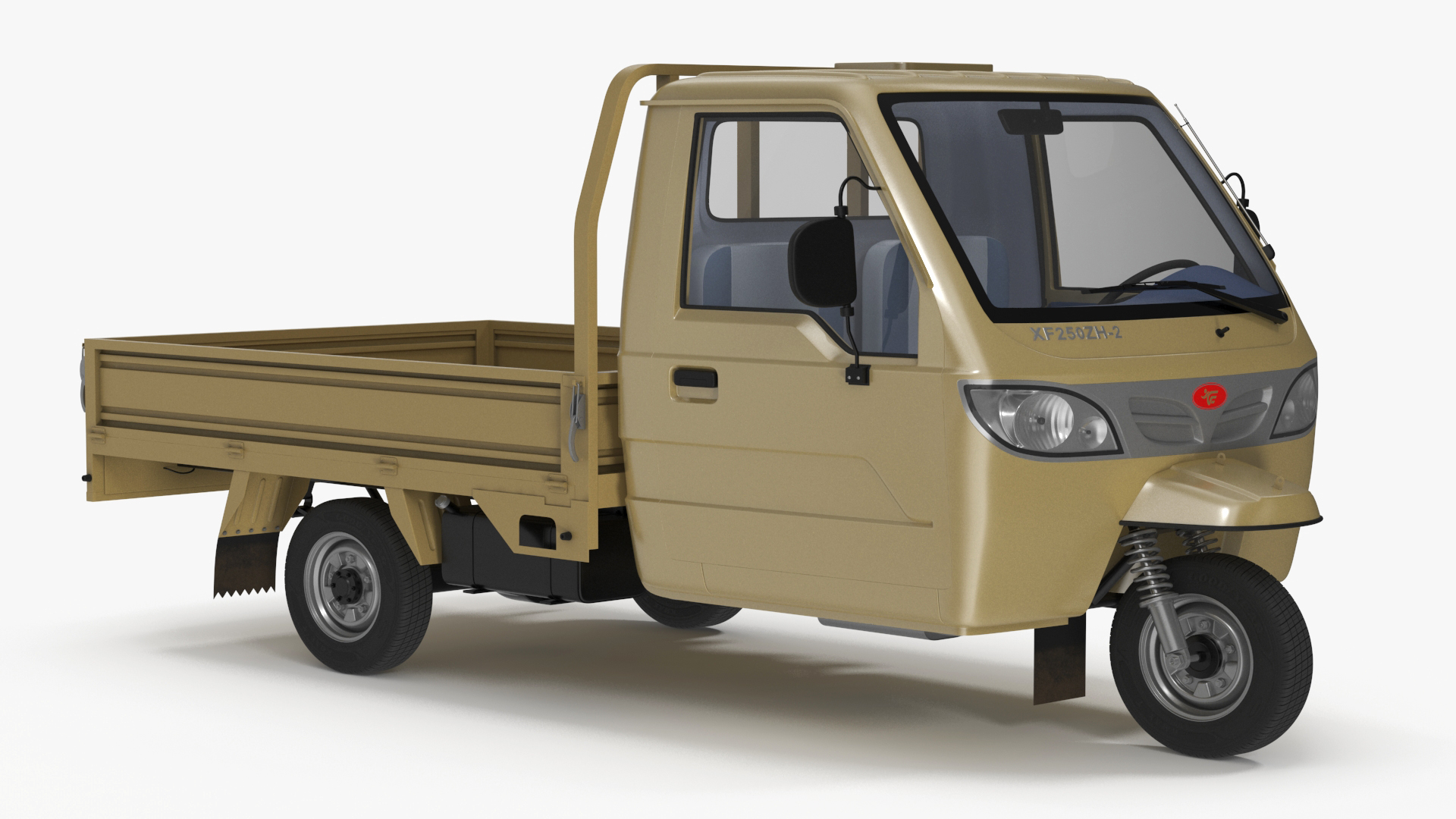 3D model Three Wheel Cargo Tuk-Tuk with Open Body