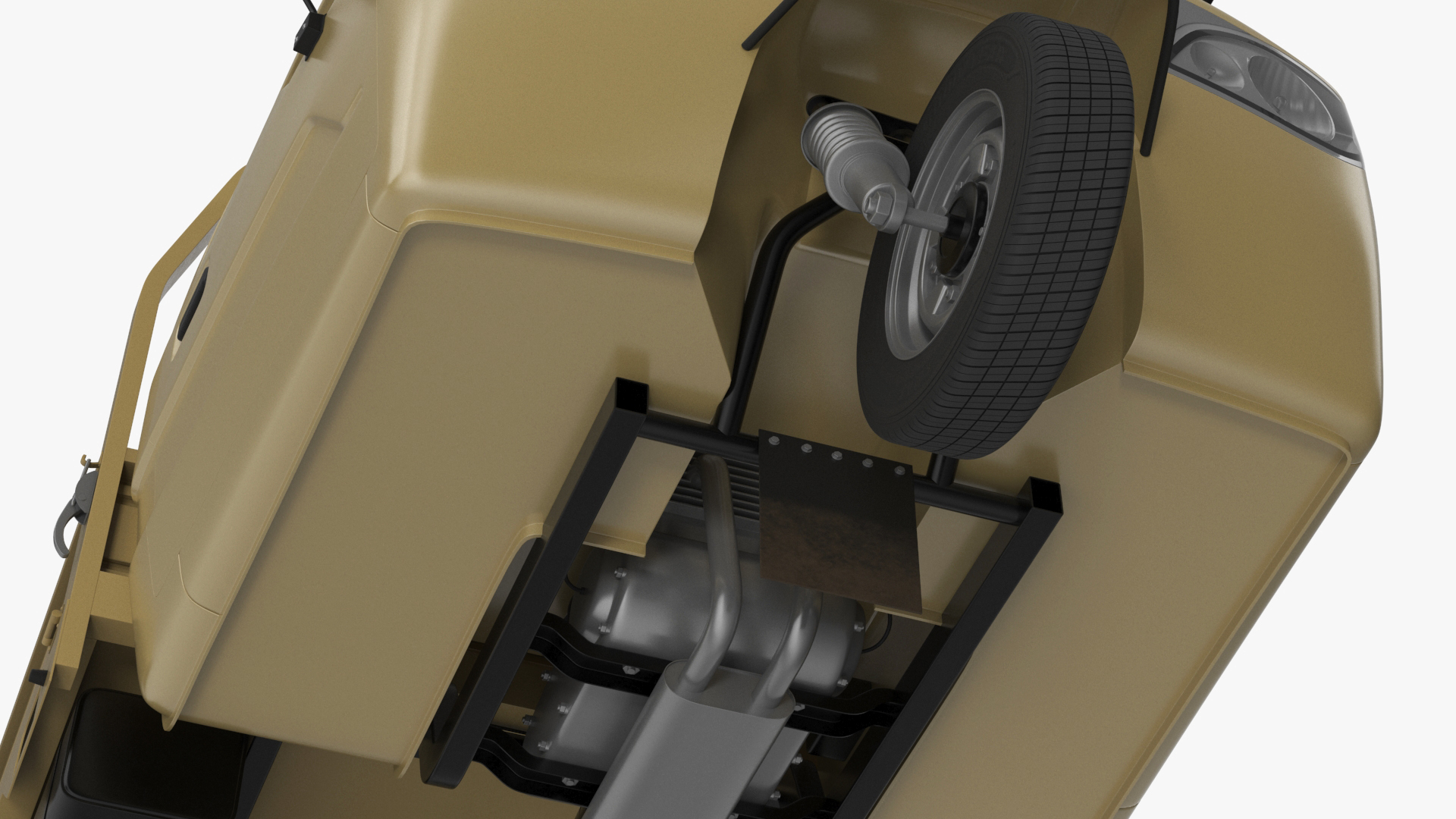 3D model Three Wheel Cargo Tuk-Tuk with Open Body