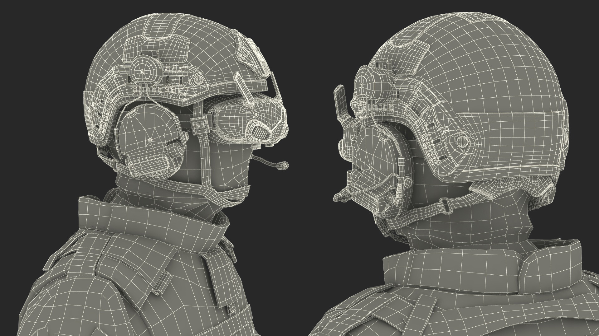 3D FPV Drone Military Operator Fur