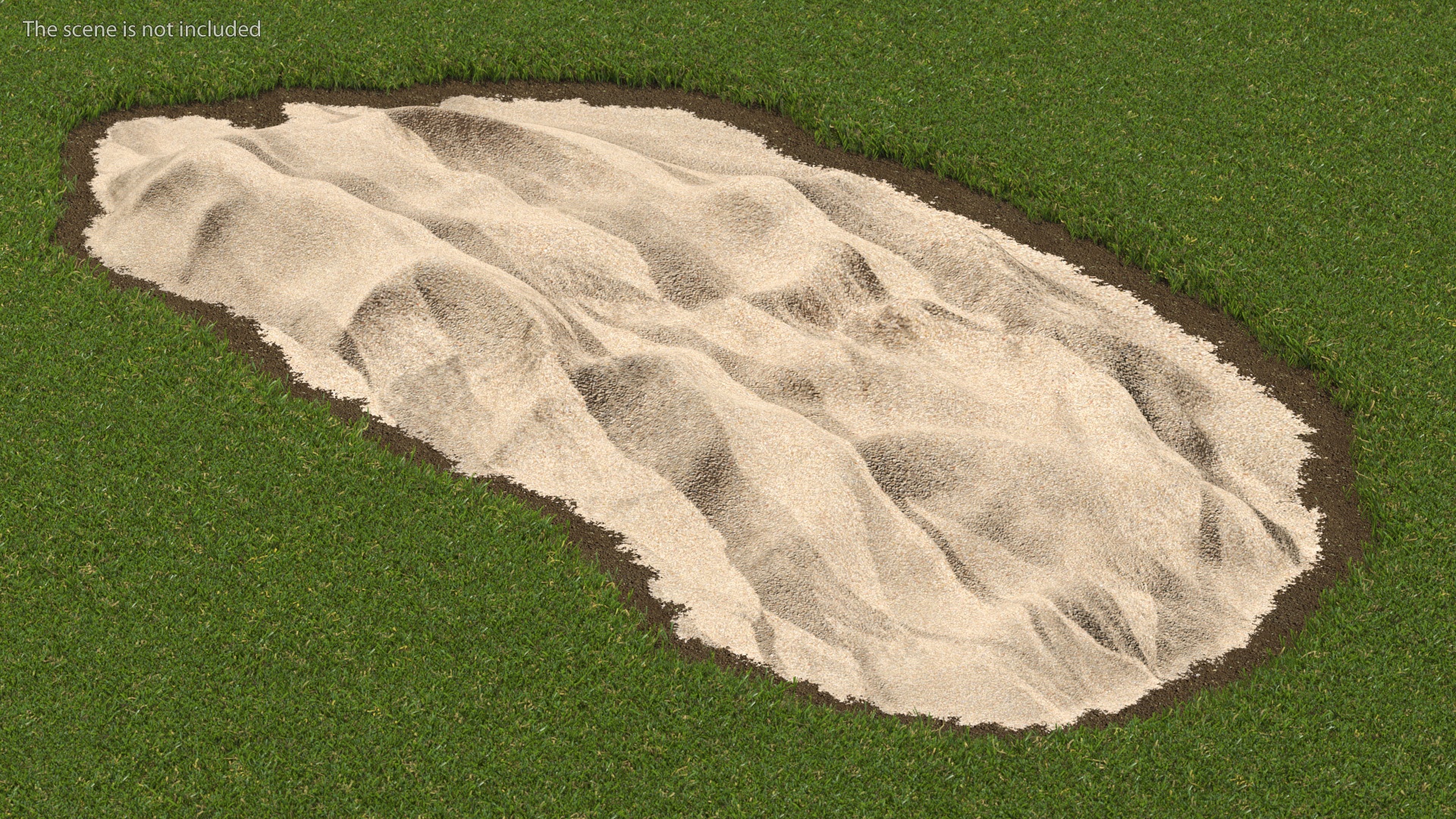 Heap of Dry Beach Sand 3D