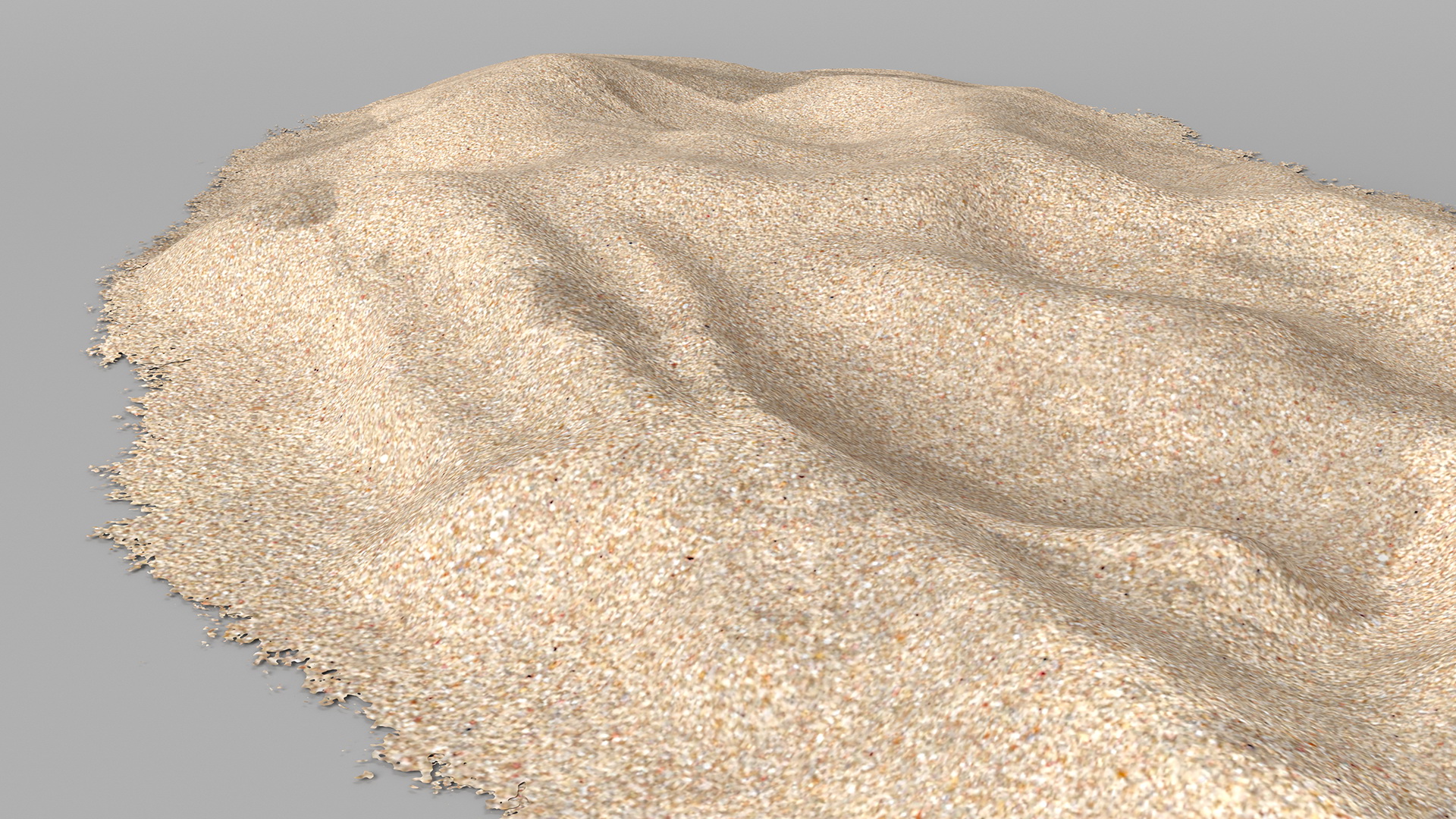 Heap of Dry Beach Sand 3D