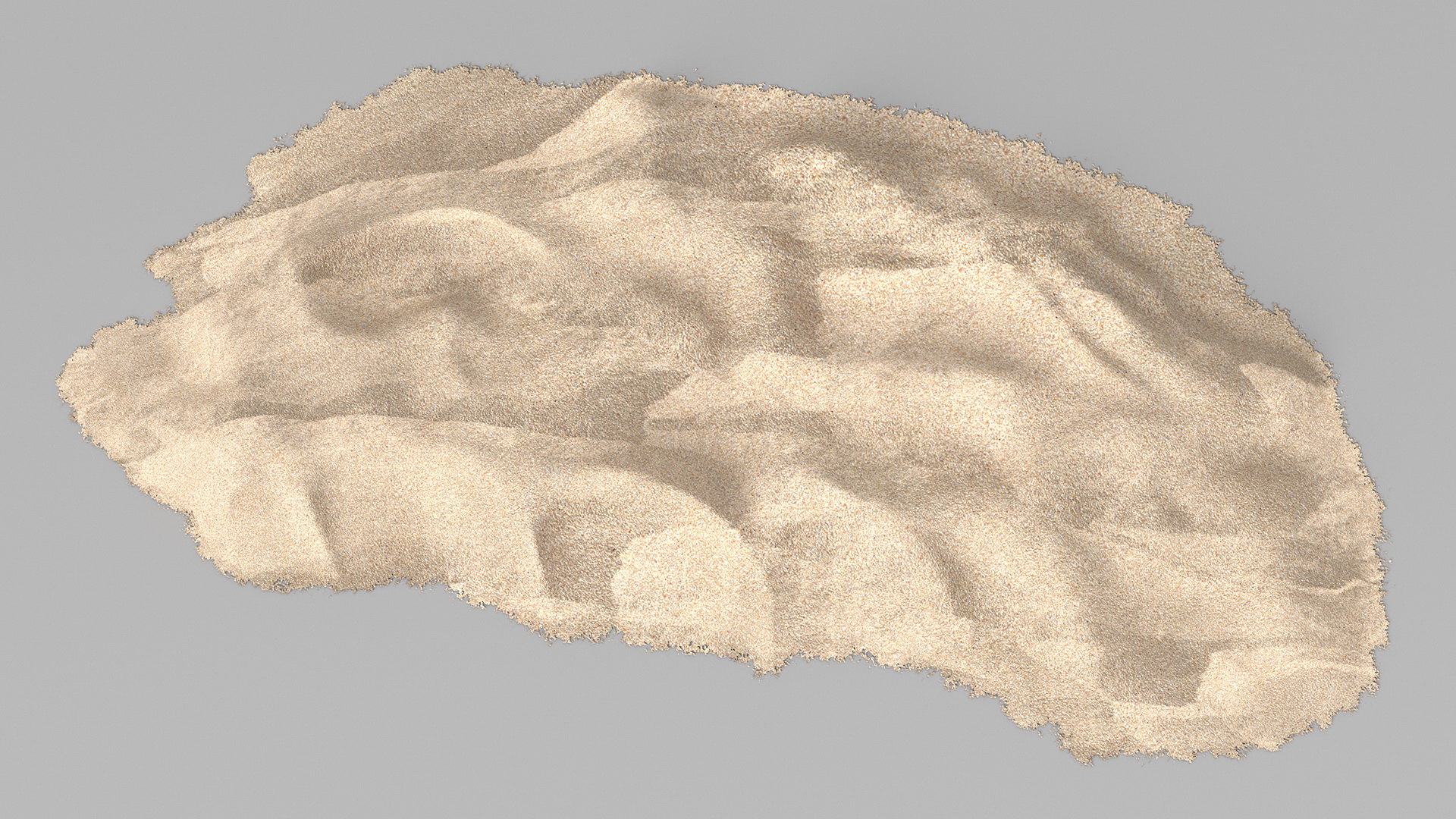Heap of Dry Beach Sand 3D