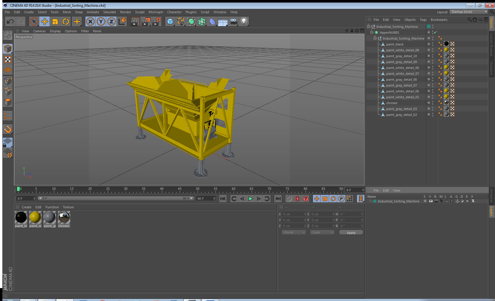 3D Industrial Sorting Machine