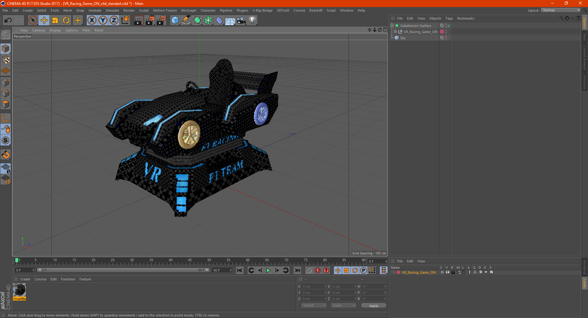 VR Racing Game ON 3D
