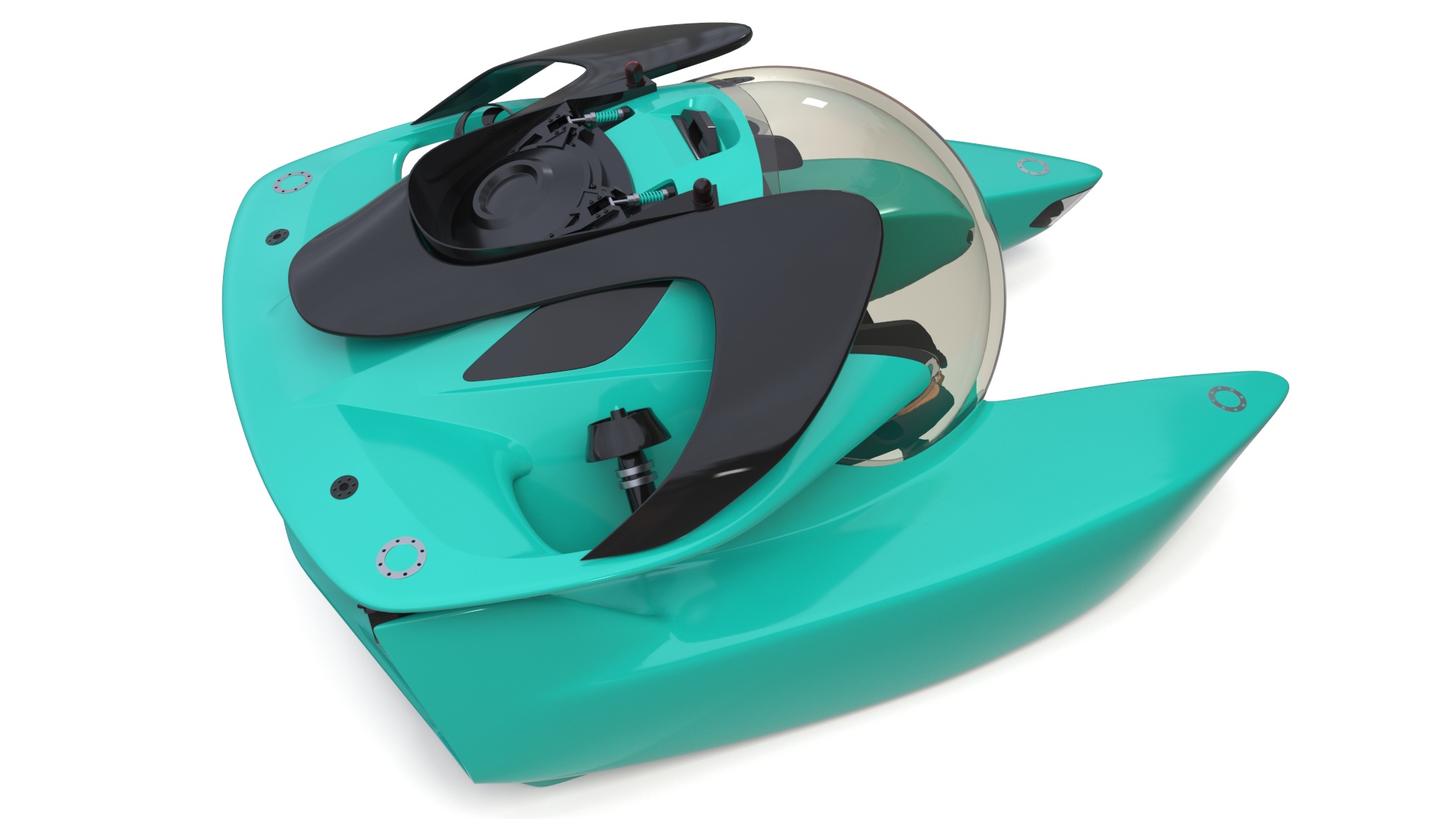 3D Luxurious Personal Submarine model