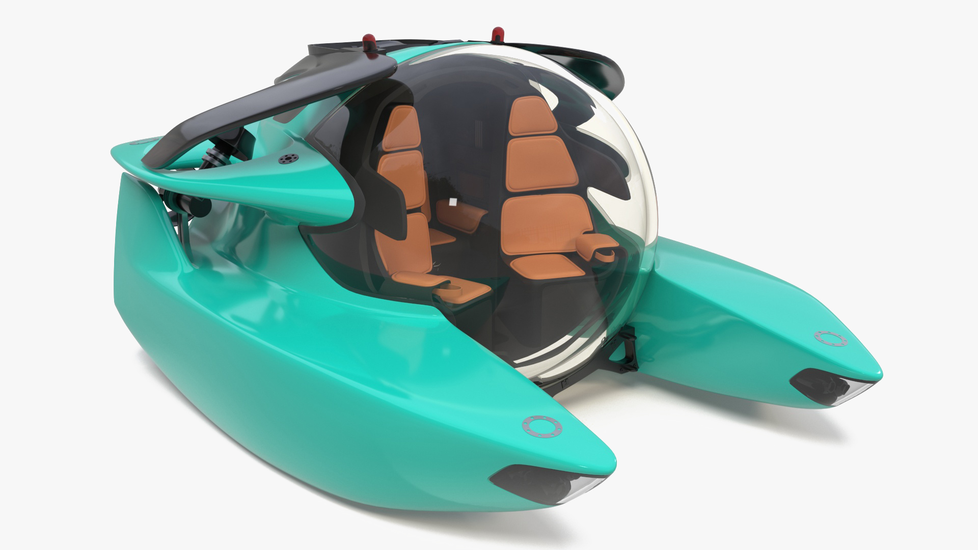 3D Luxurious Personal Submarine model