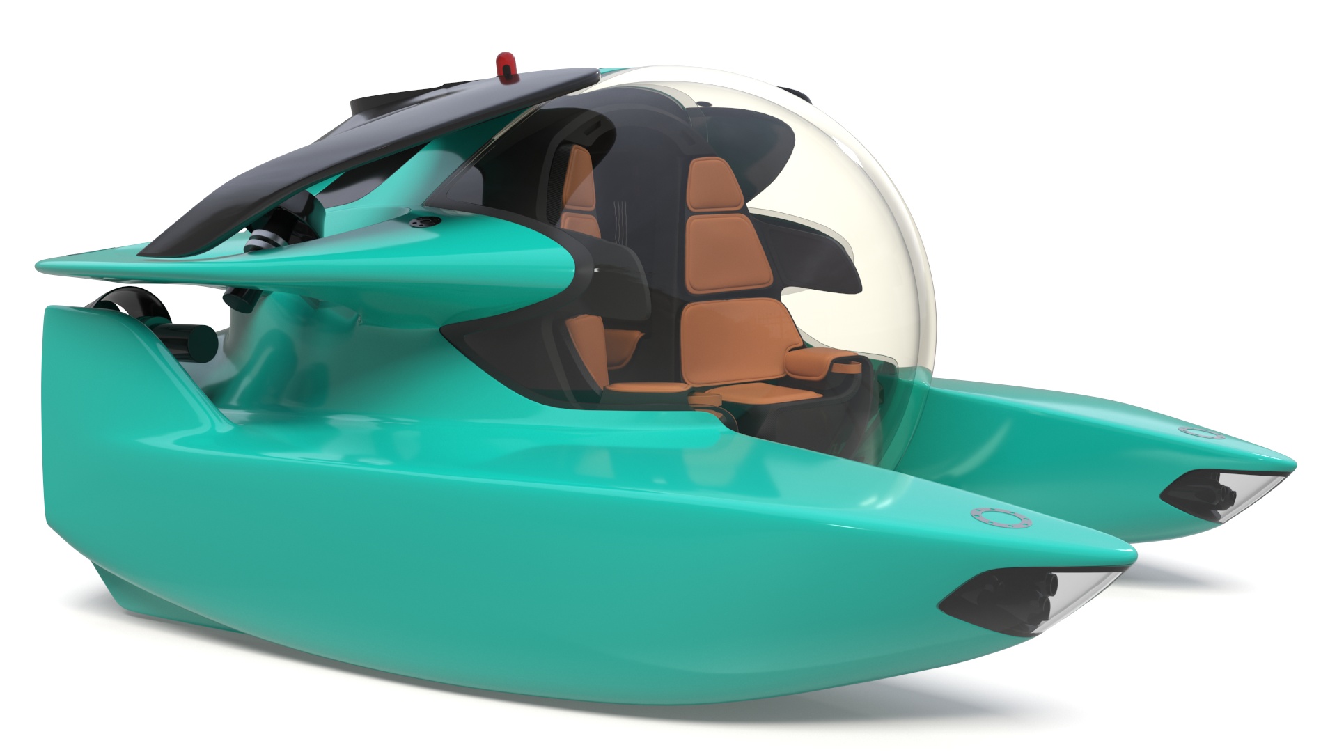 3D Luxurious Personal Submarine model