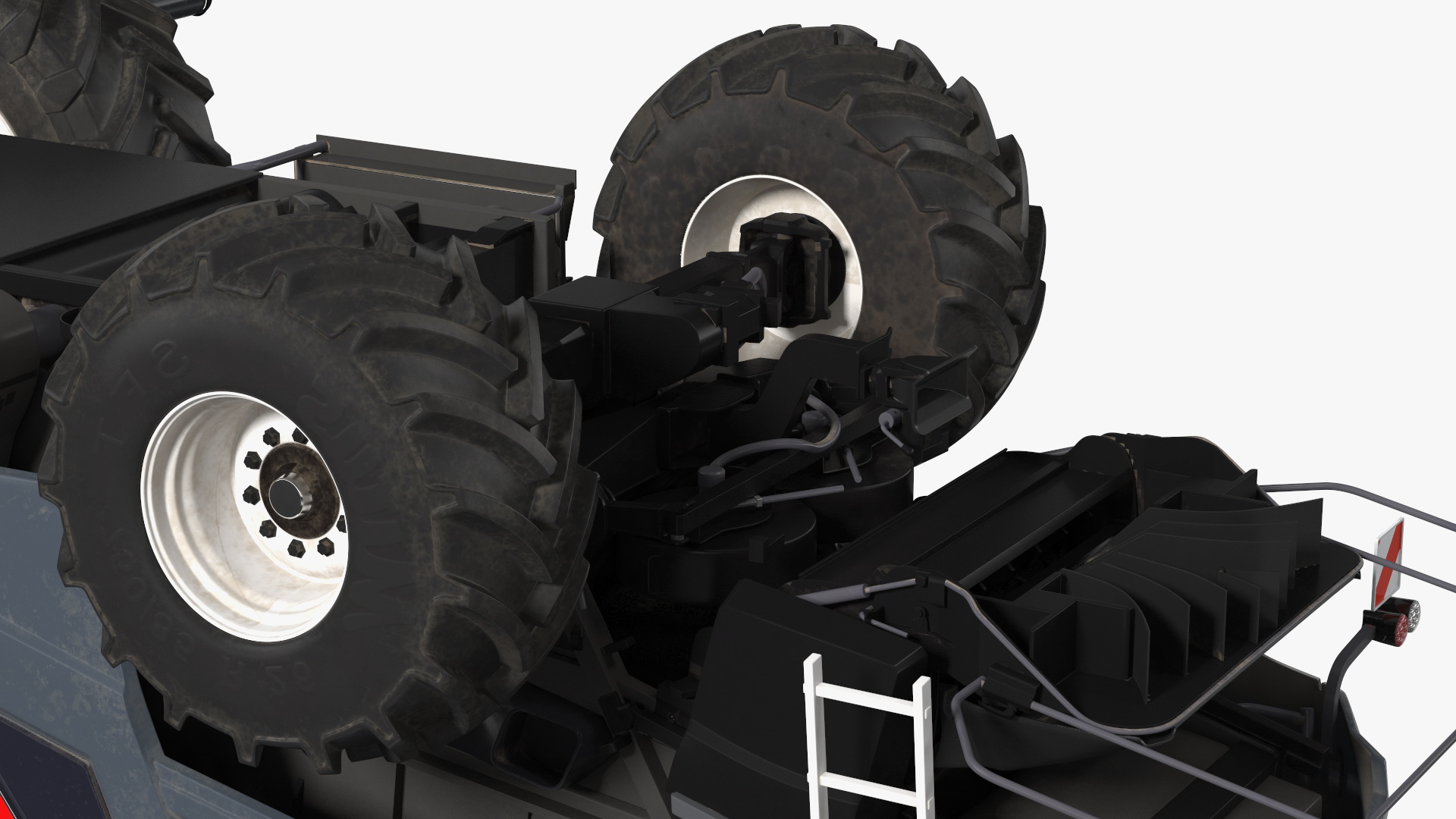 3D Harvester Massey Ferguson Ideal Rigged model