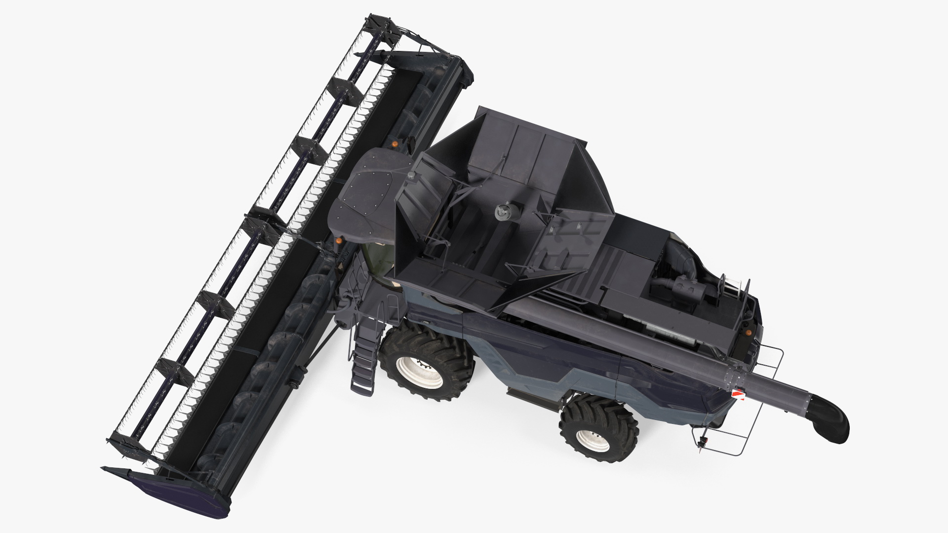 3D Harvester Massey Ferguson Ideal Rigged model