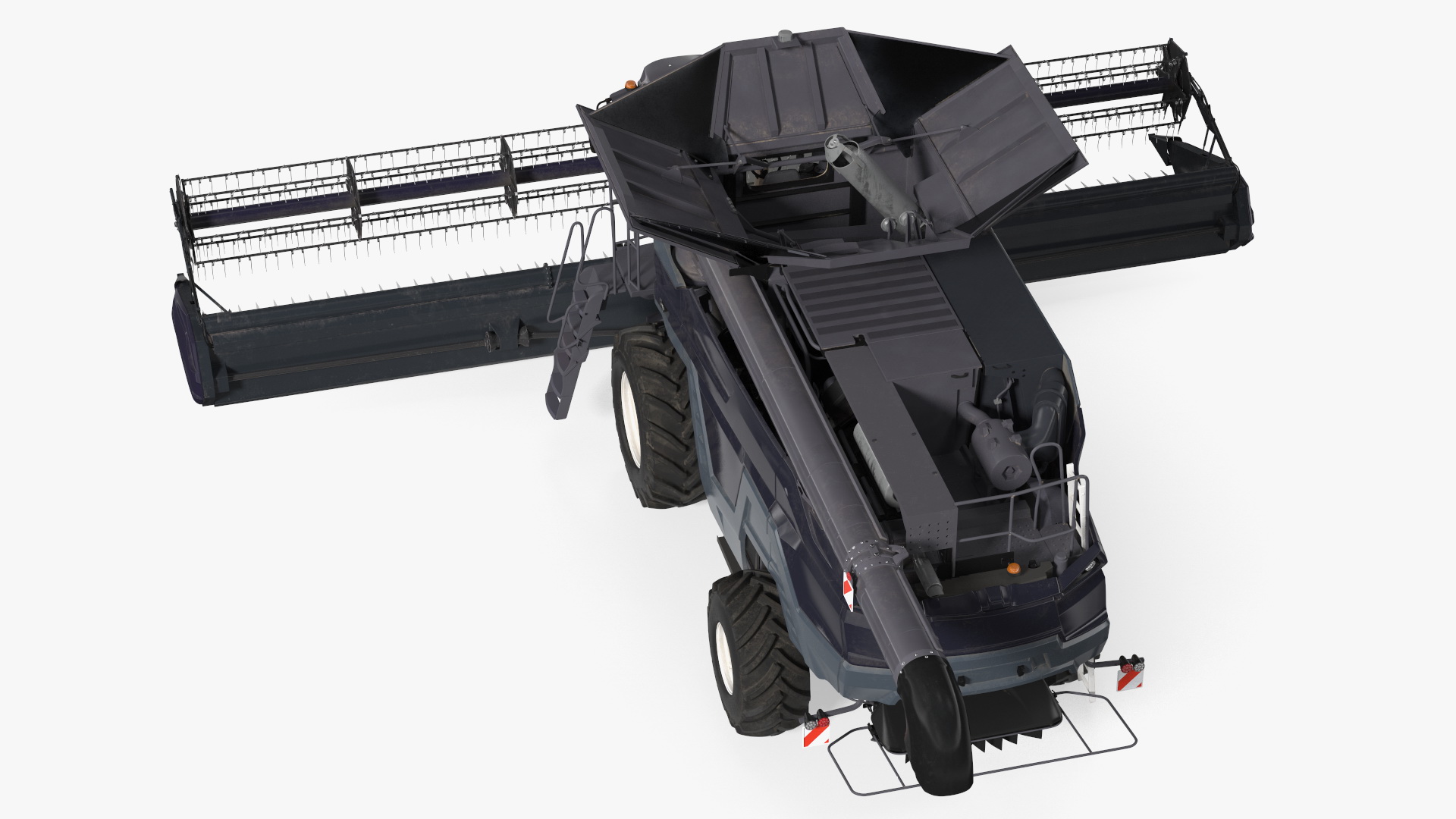3D Harvester Massey Ferguson Ideal Rigged model